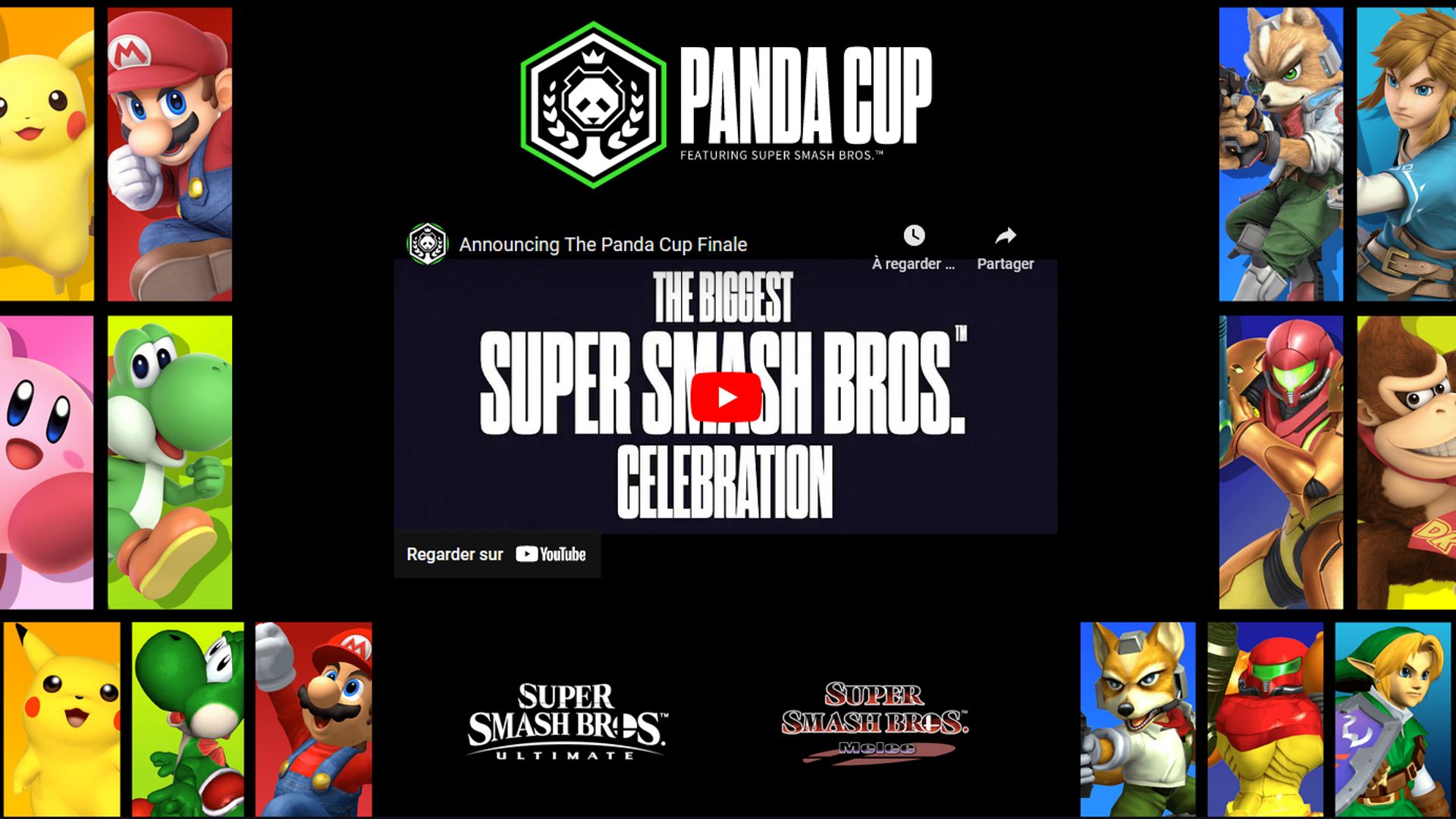 La Panda Cup est le premier tournoi sponsorisé officiellement par Nintendo |