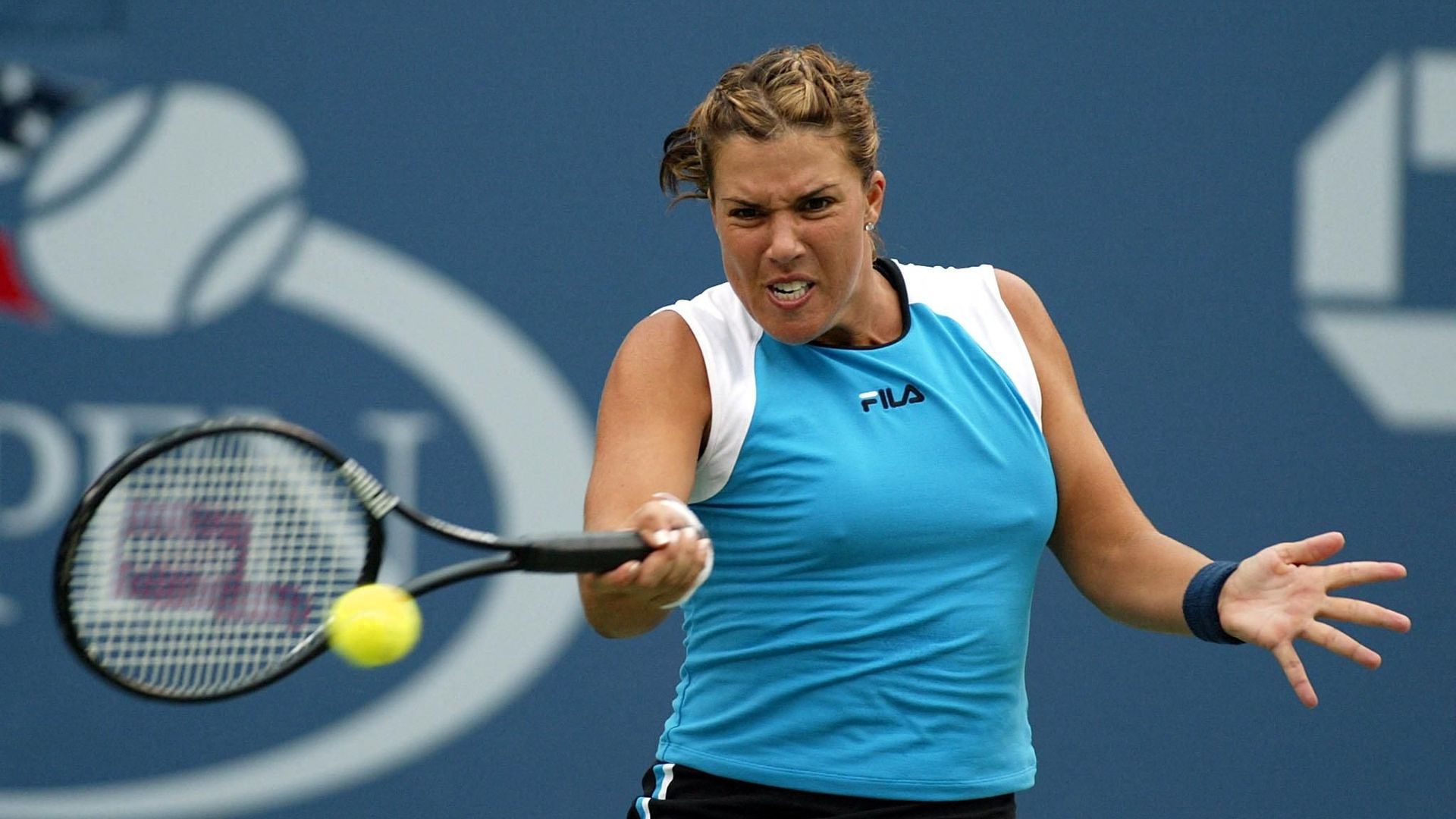 Jennifer Capriati face à Elena Dementieva en 2003, à l’US Open.