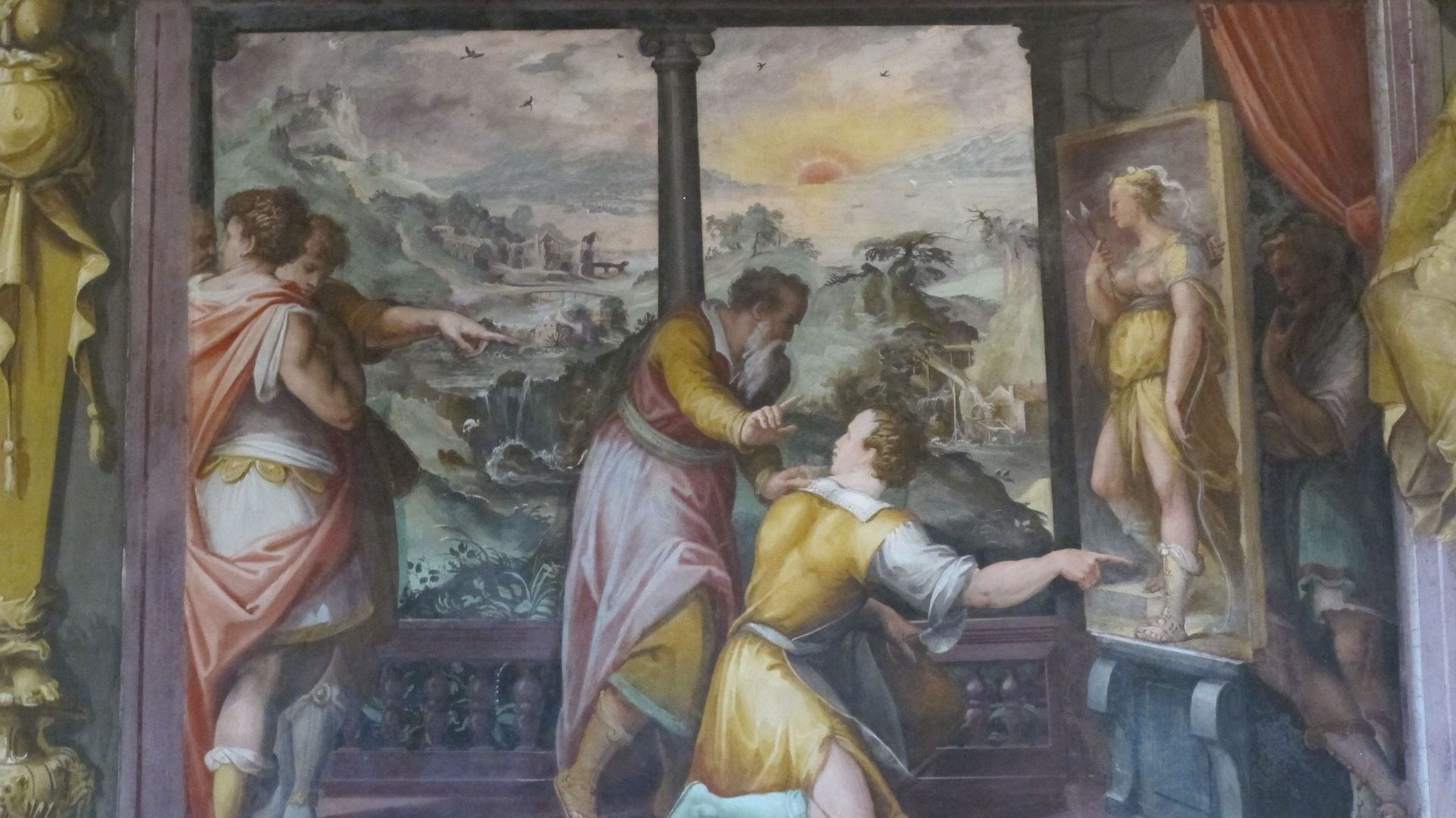 L’histoire d’Appelle et du cordonnier, dans la Maison de Vasari Florence