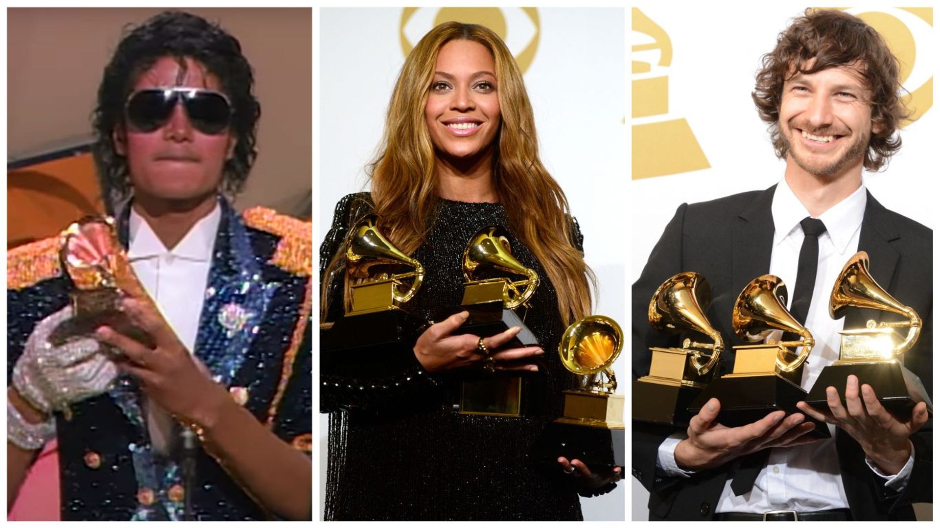 Michael Jackson, Beyonce et Gotye.