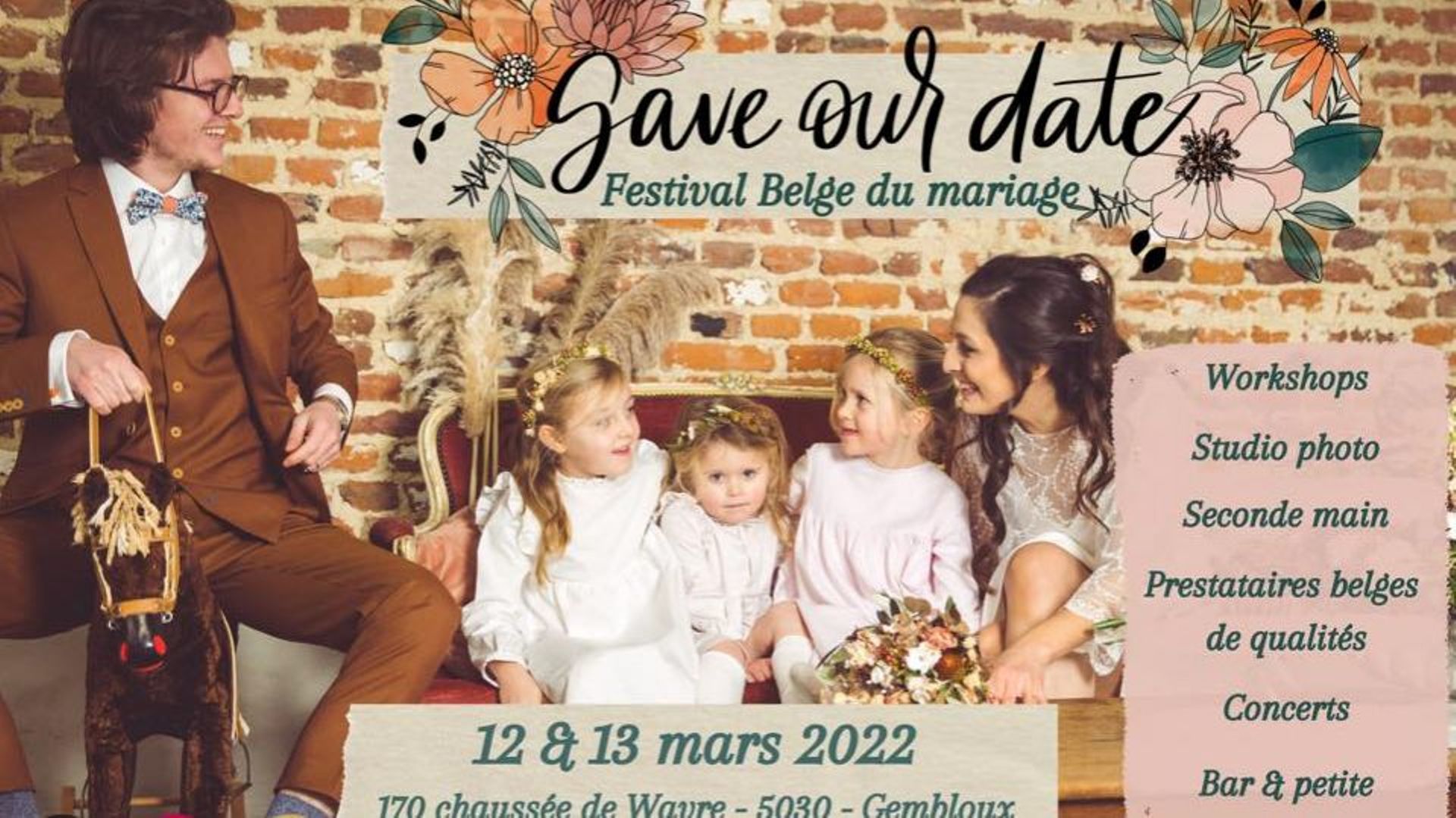 Festival belge du mariage "Save our date" à Hors-Champs