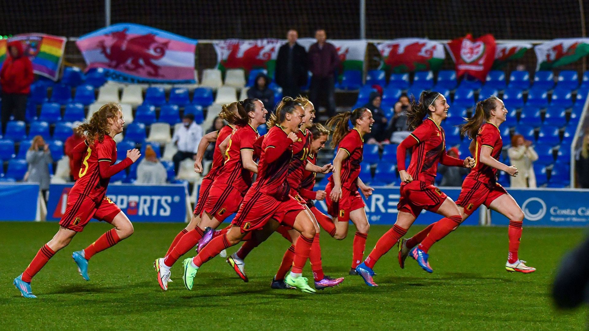 La Belgique jouera la finale de la Pinatar Cup, un tournoi international de football féminin, après sa victoire acquise aux tirs au but contre le pays de Galles (0-0, 3-1 t.a.b.) samedi dans la région de Murcie en Espagne.