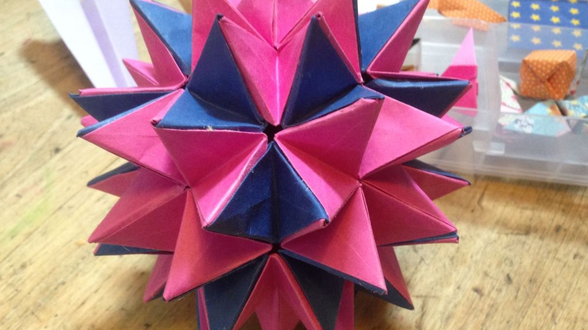 Un origami confectionné par Michaël
