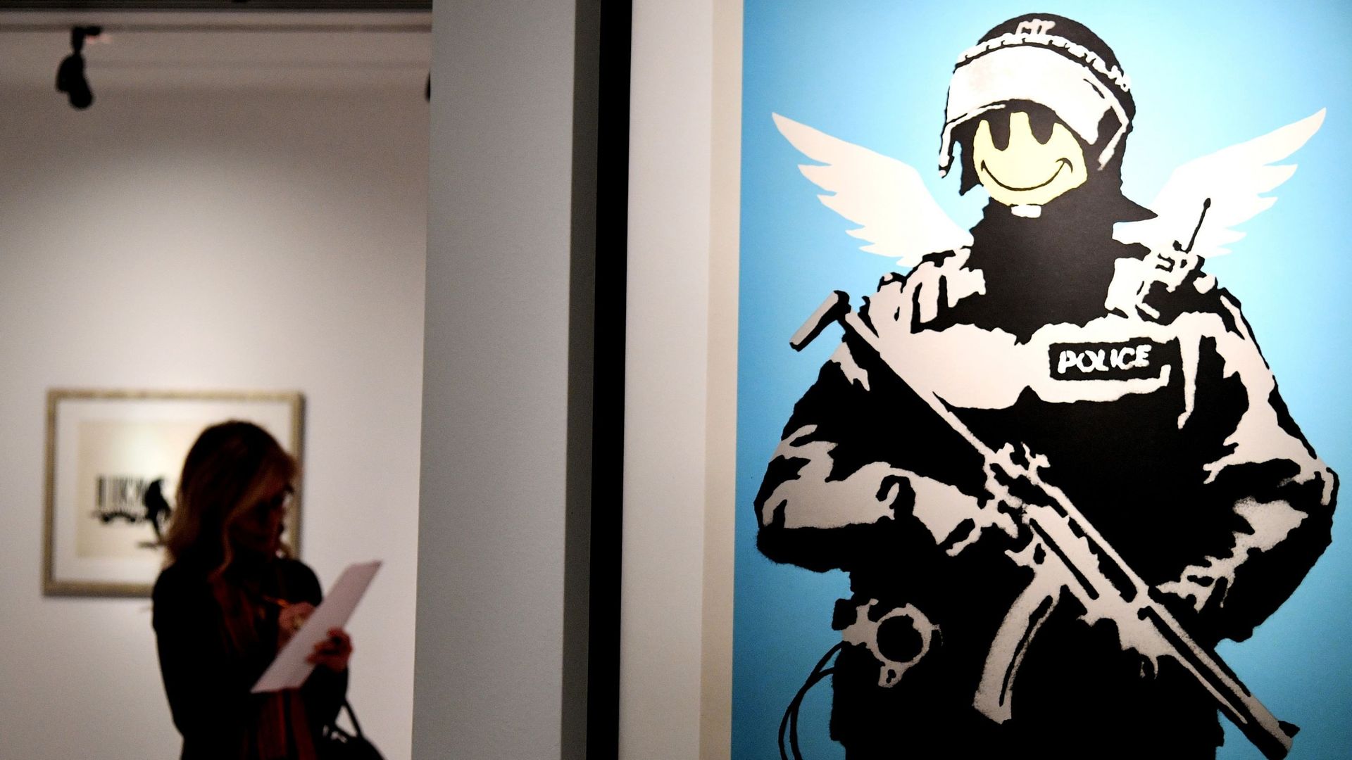 Riot Cop, de Banksy, exposé dans un musée à Rome