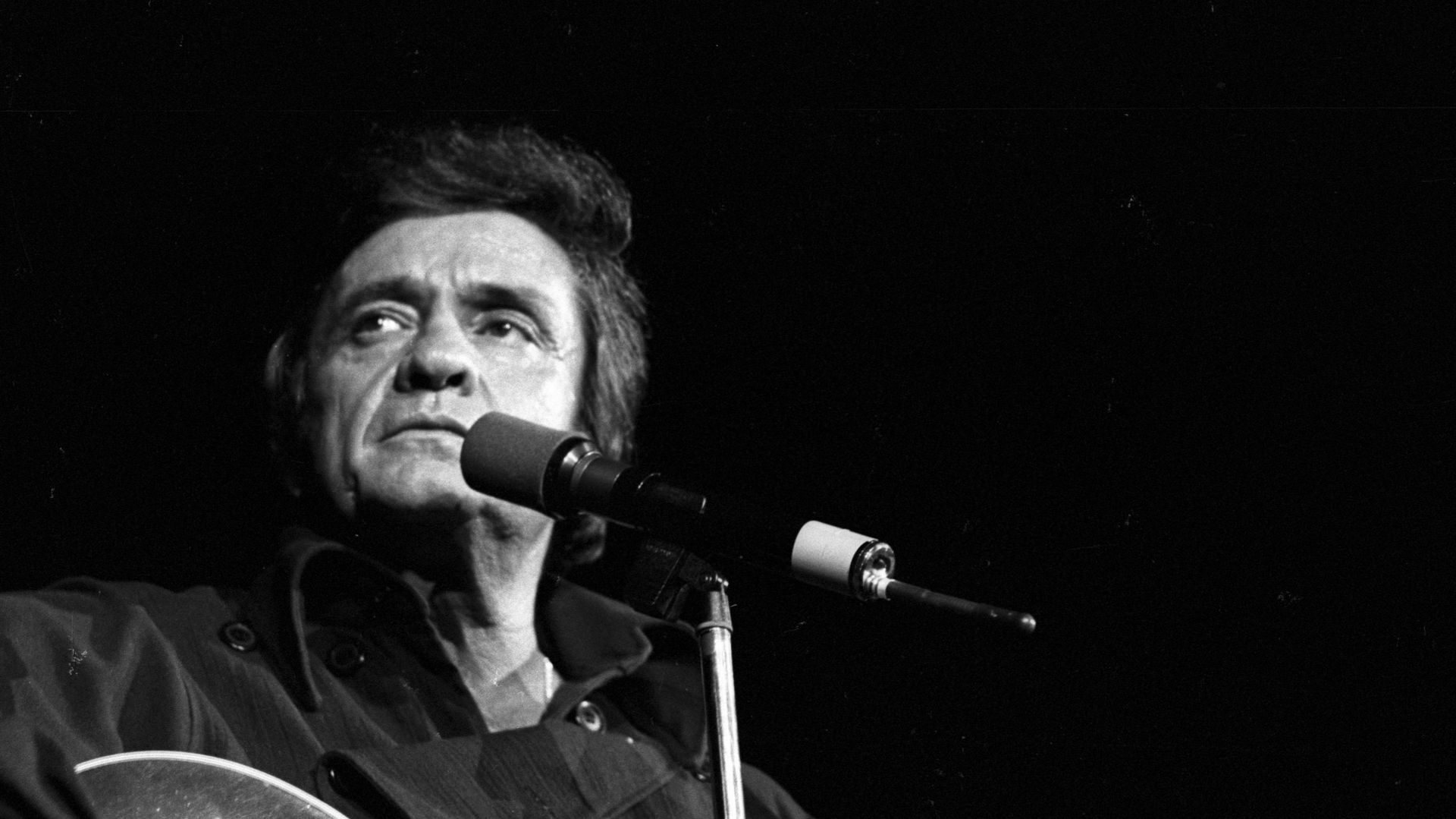 Johnny Cash Performing In Anaheim