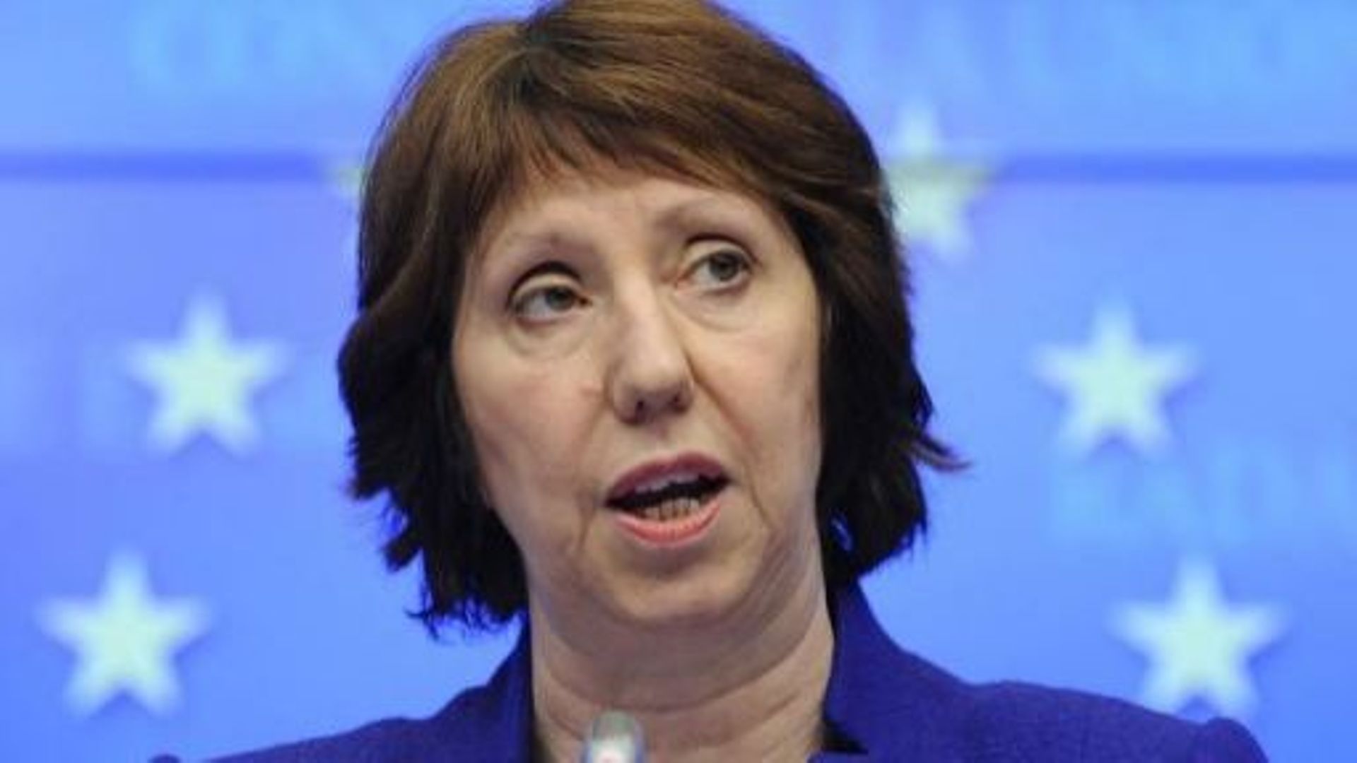 La chef de la diplomatie européenne, Catherine Ashton, à Bruxelles le 17 janvier 2013