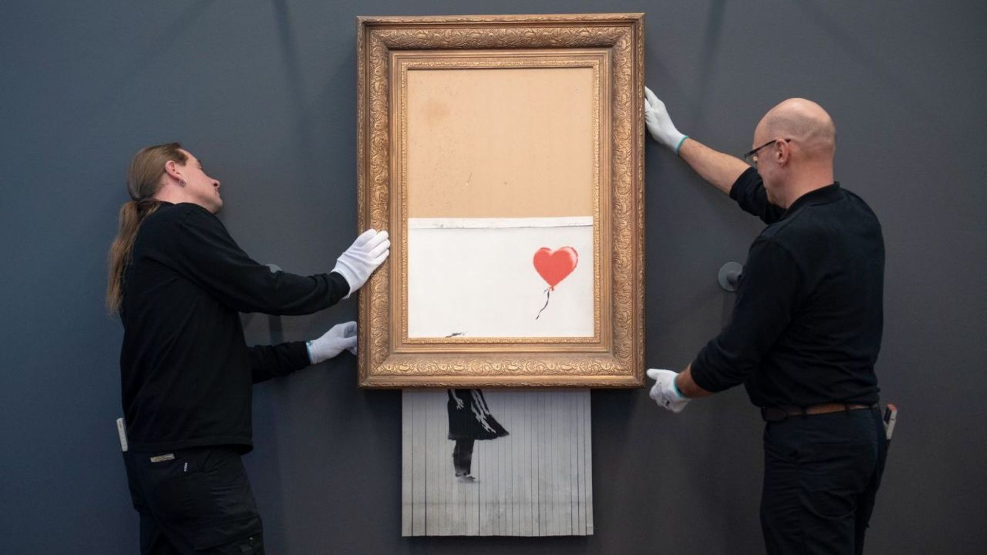 La broyeuse de Banksy "désactivée"