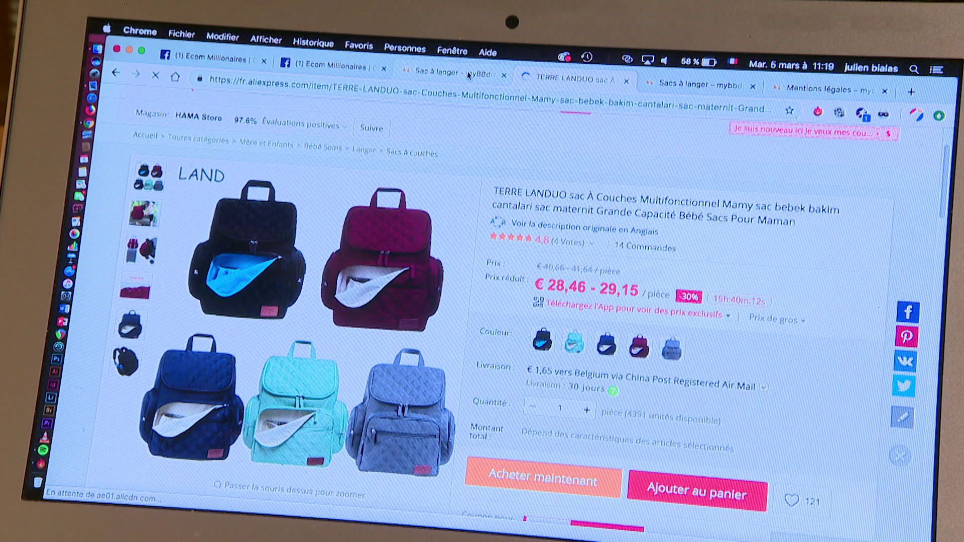Affaire de online sac dropshipping