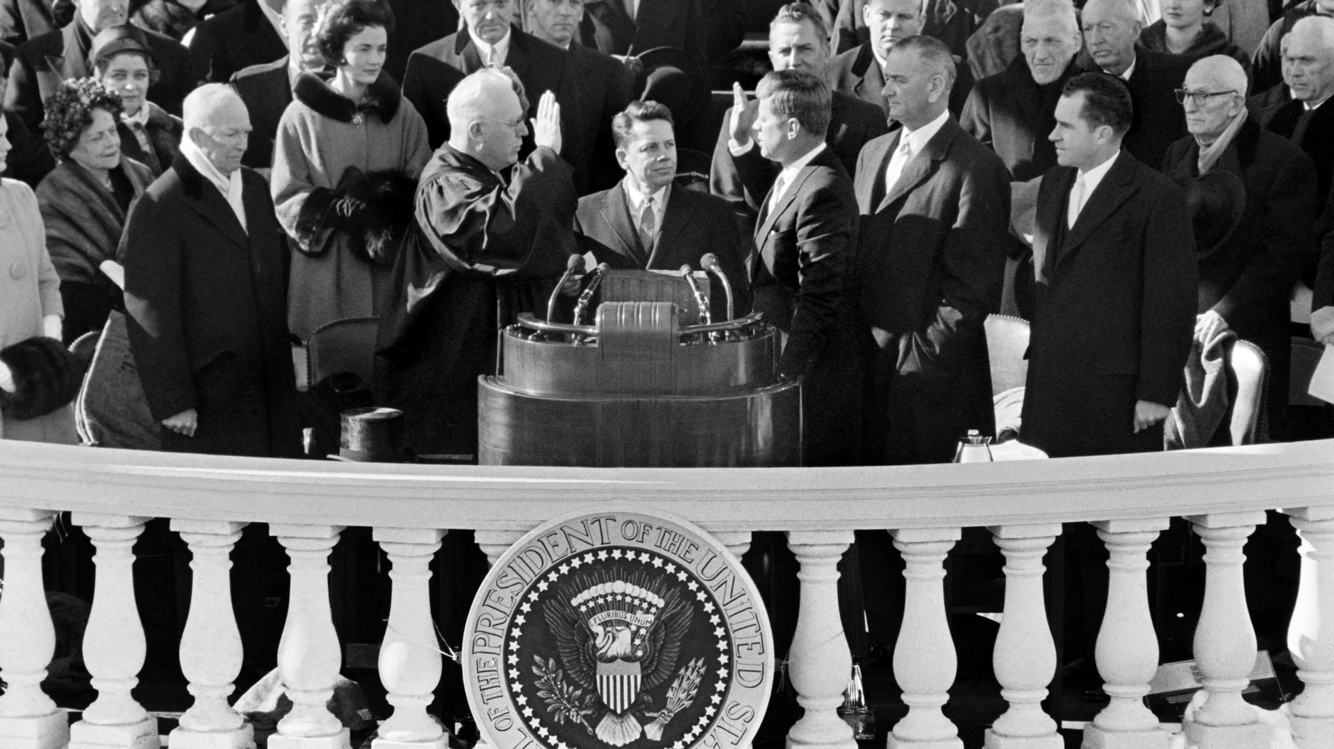 Prestation de serment de J-F Kennedy, le 20 janvier 1961 