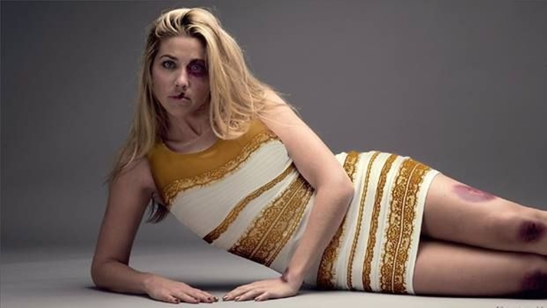La fameuse robe détournée pour une campagne puissante contre la violence faite aux femmes