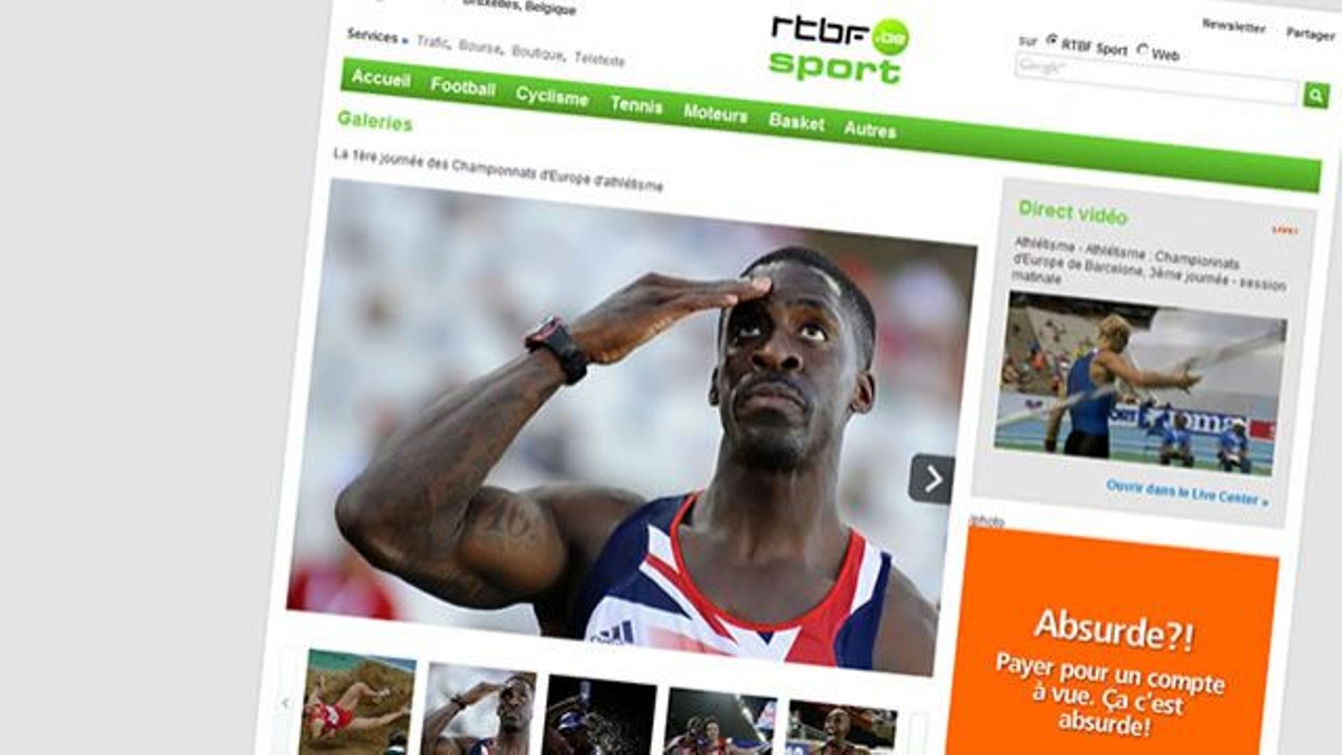 Donnez Votre Avis Sur Le Nouveau Site Sport - RTBF Actus