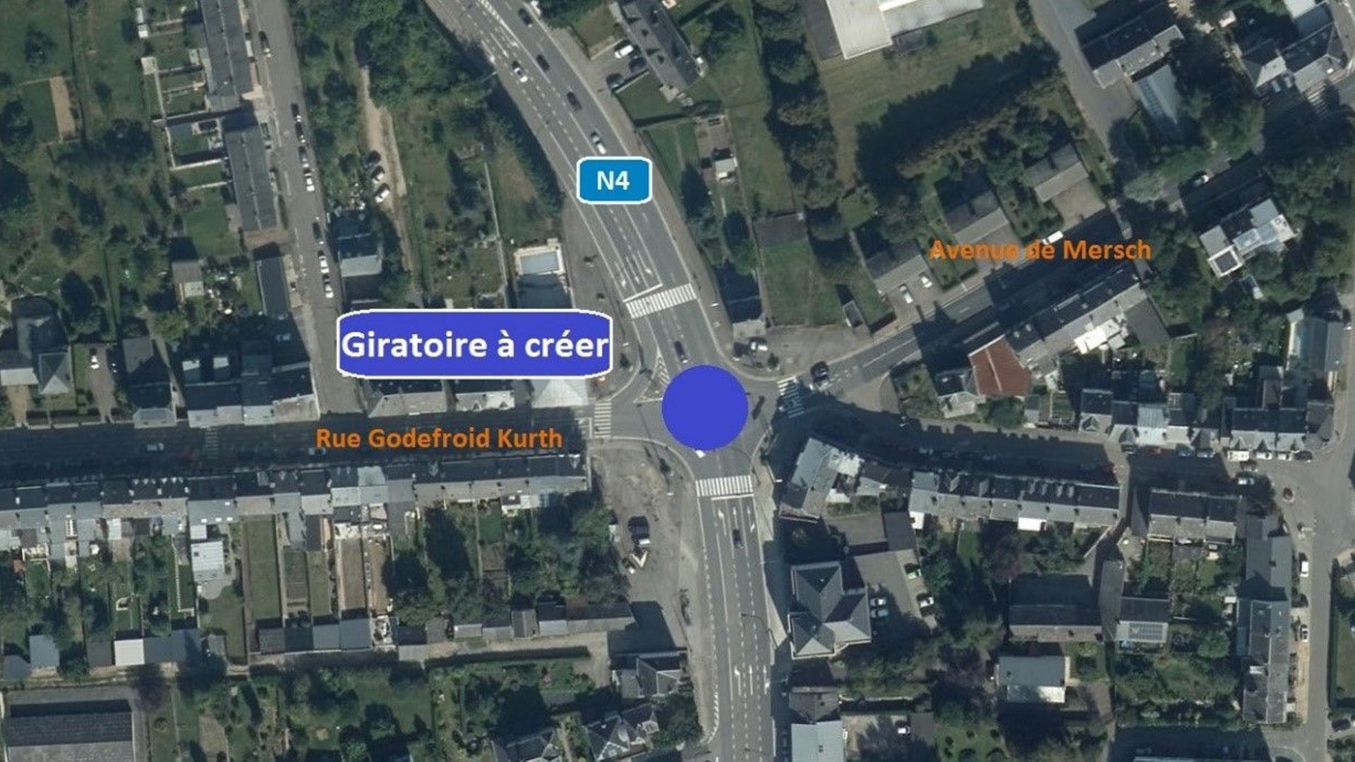N4 – Arlon : basculement de la circulation en vue de la poursuite de l’aménagement d’un giratoire au carrefour Liedel