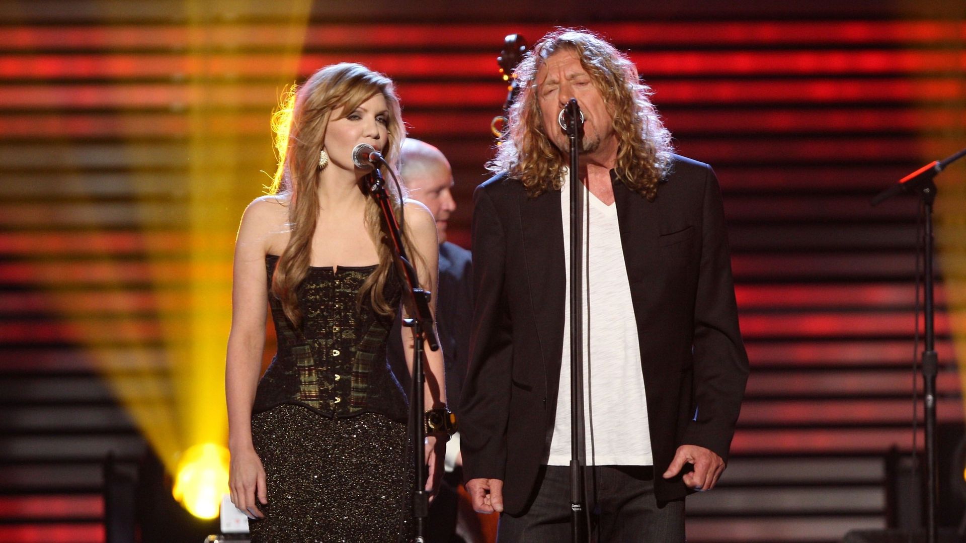 Alison Krauss et Robert Plant en 2009 aux Grammy Awards