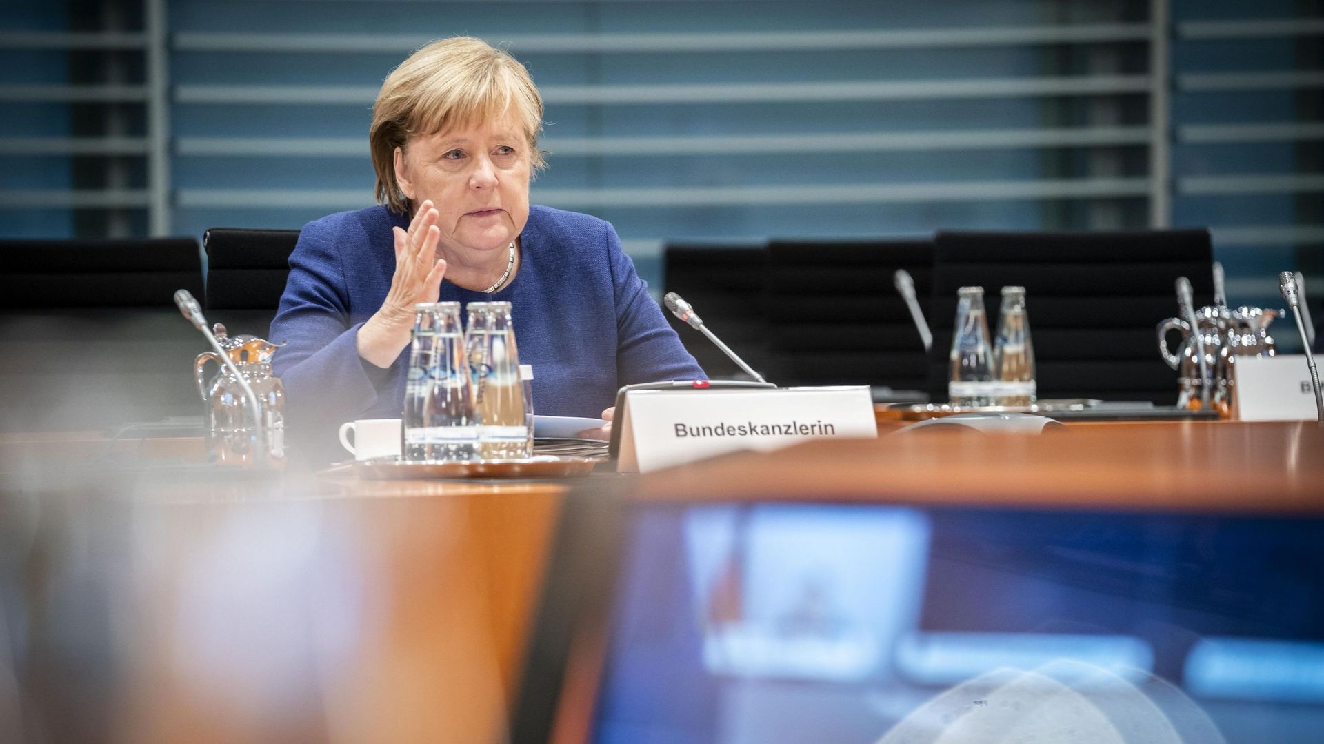 Angela Merkel a participé à une réunion sur la pandémie en Allemagne ce jeudi