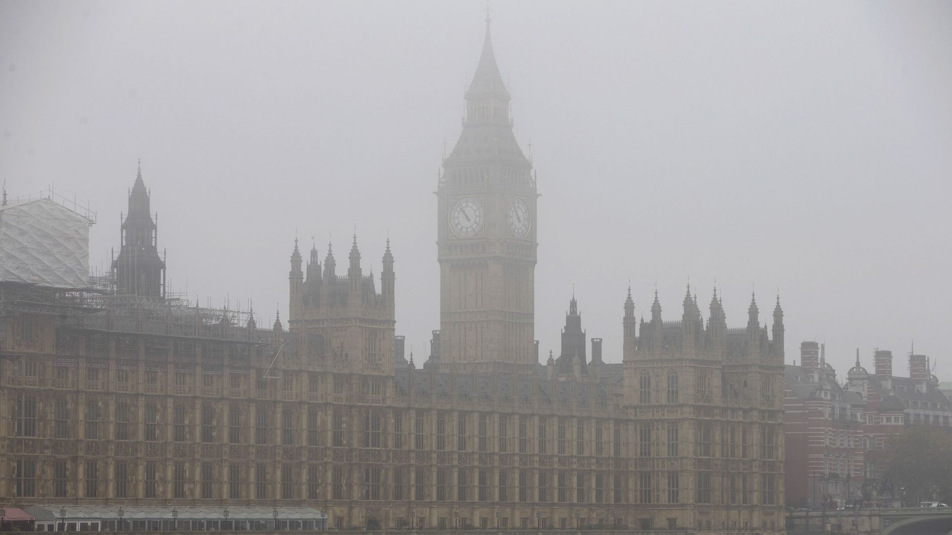 Le fog londonien sur Big Ben