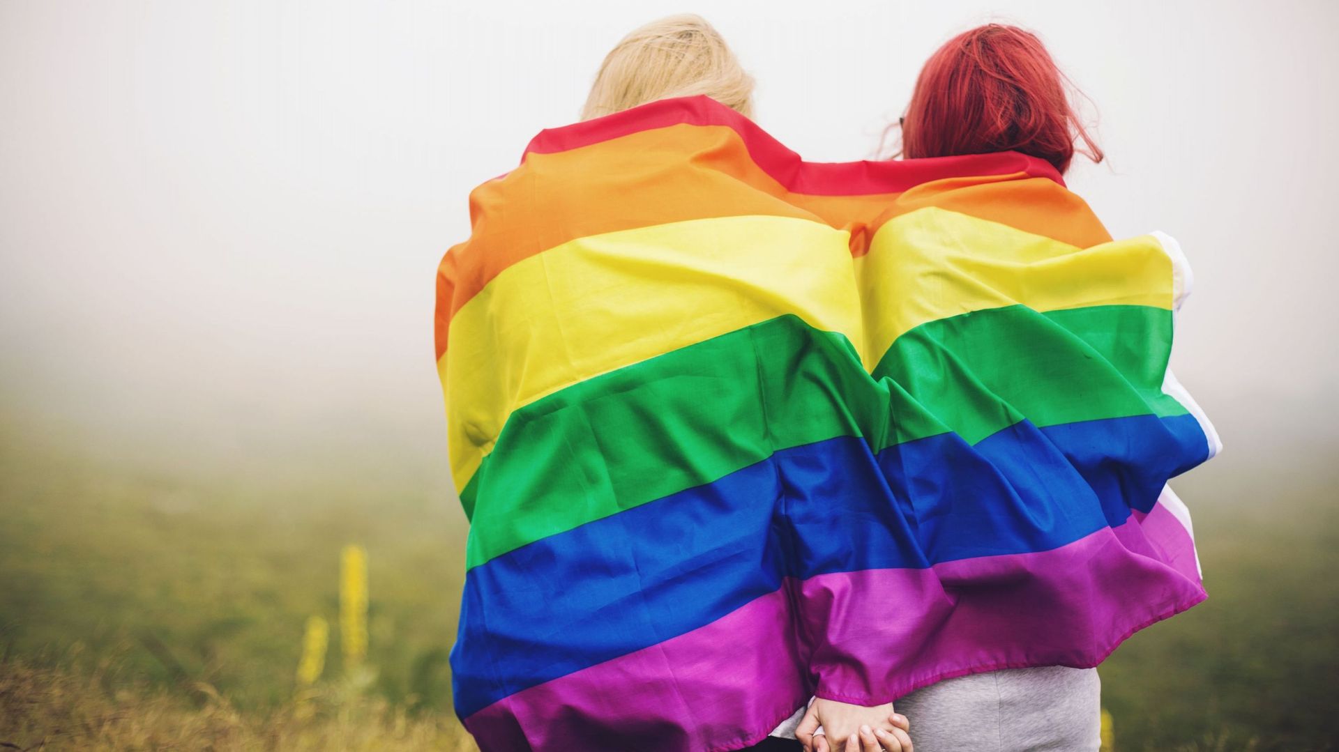 Le drapeau arc-en-ciel, symbole de la communauté LGBT +