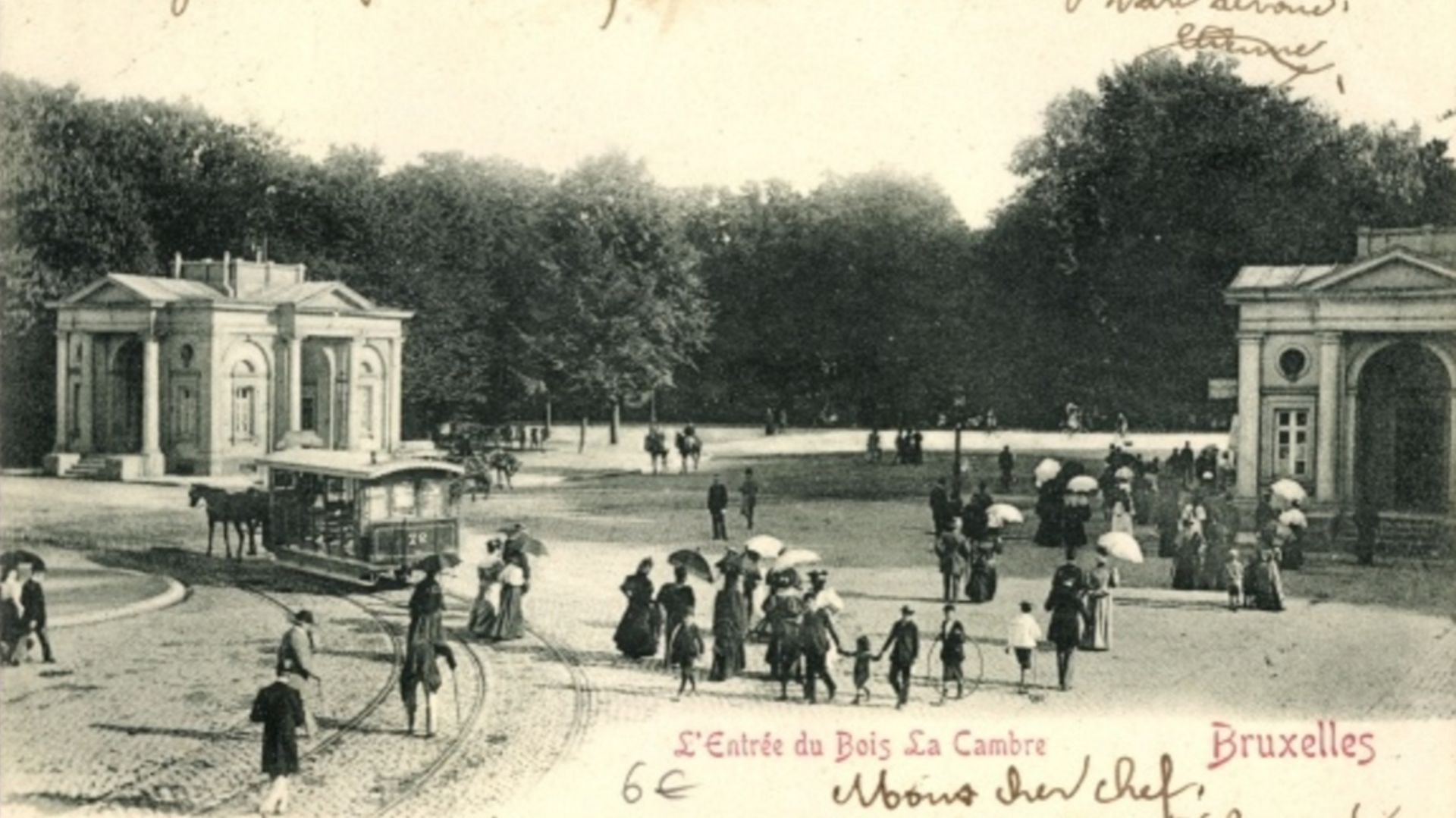 L'entrée du Bois de la Cambre, fin du 19e siècle. 