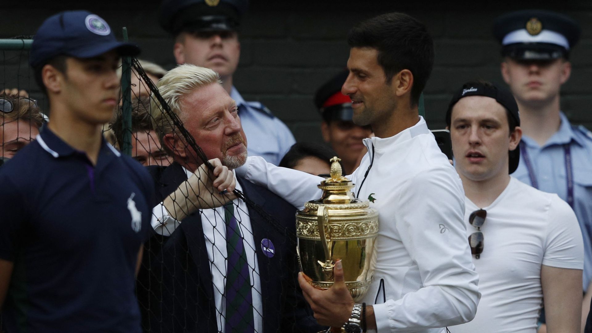 Boris Becker et Novak Djokovic