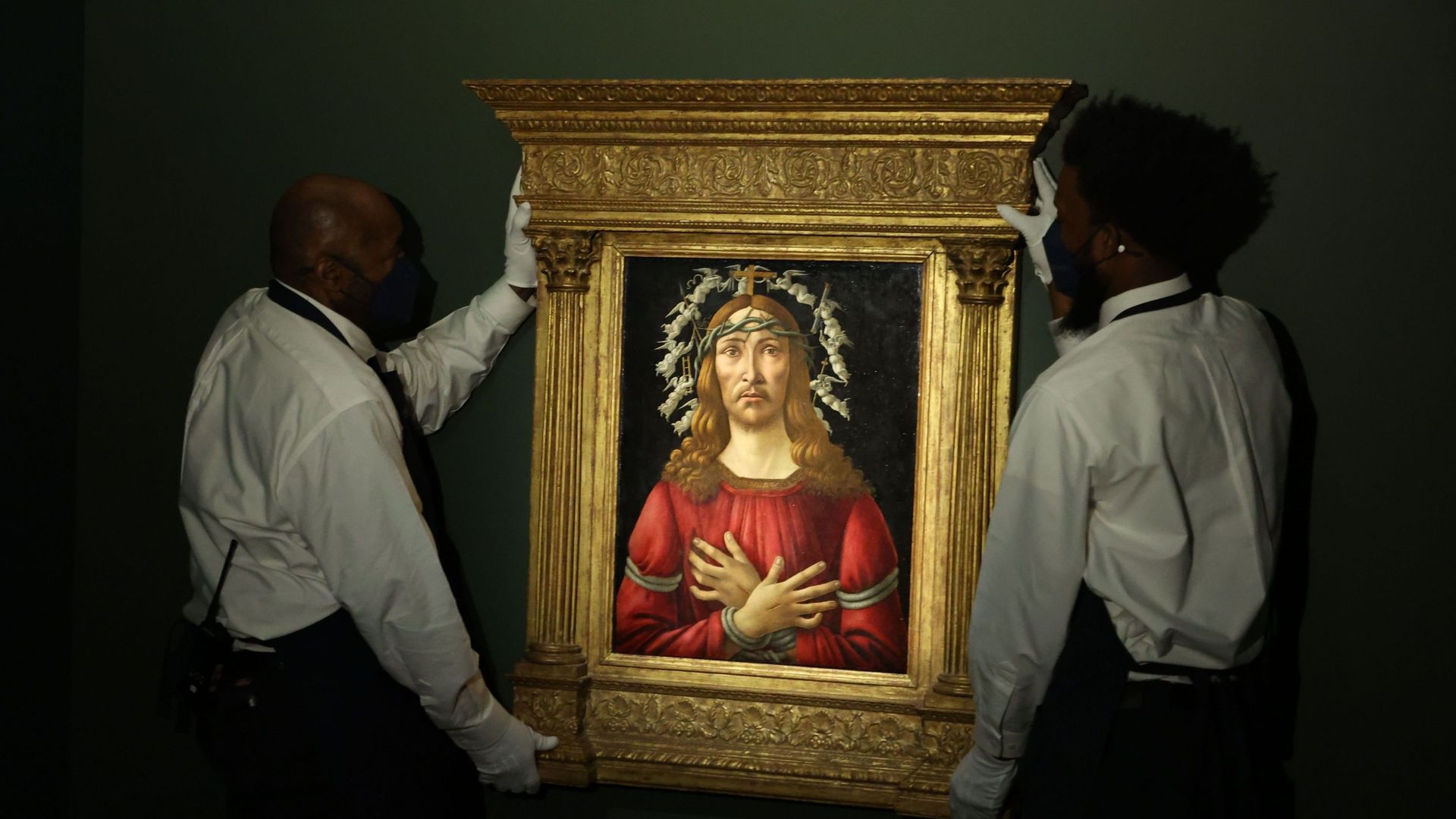 "The Man of Sorrows " de Sandro Botticelli en vente lors des enchères de la semaine des maîtres de janvier 2022 de Sotheby’s.