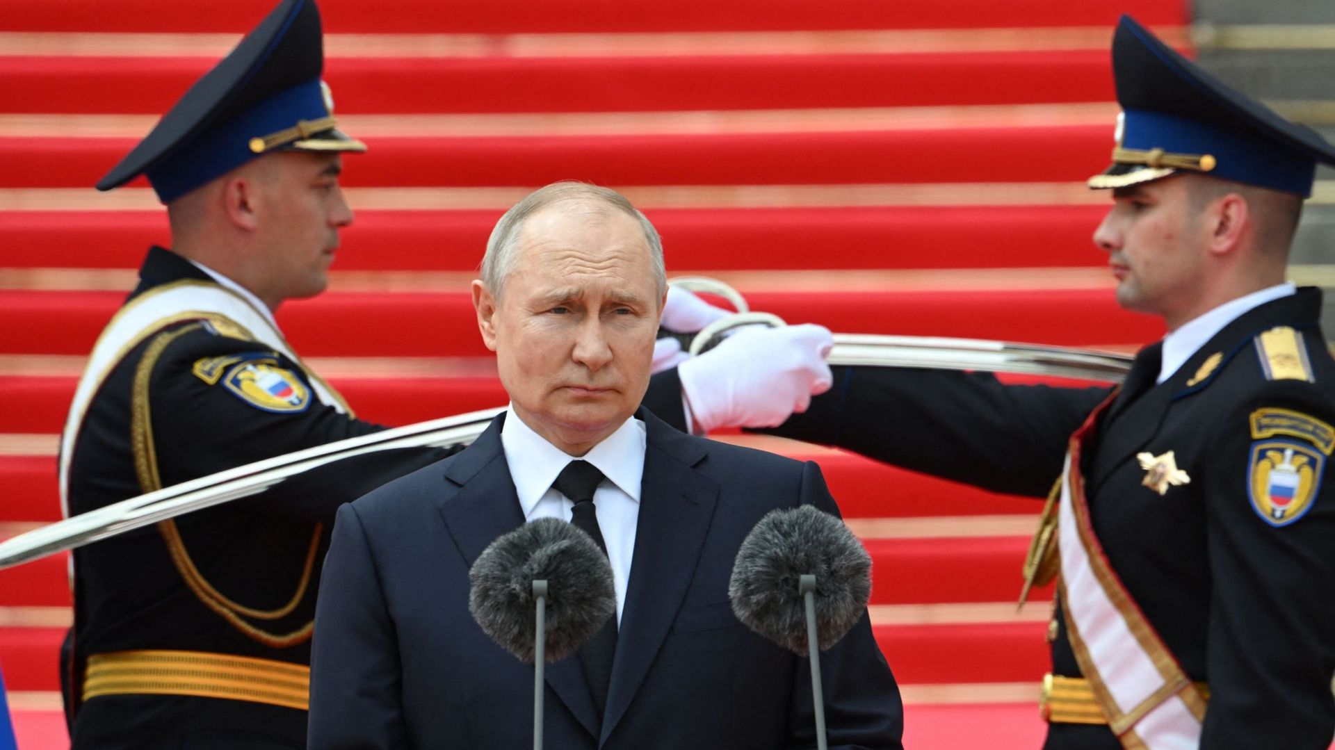 Vladimir Poutine à Moscou le 27 juin 2023