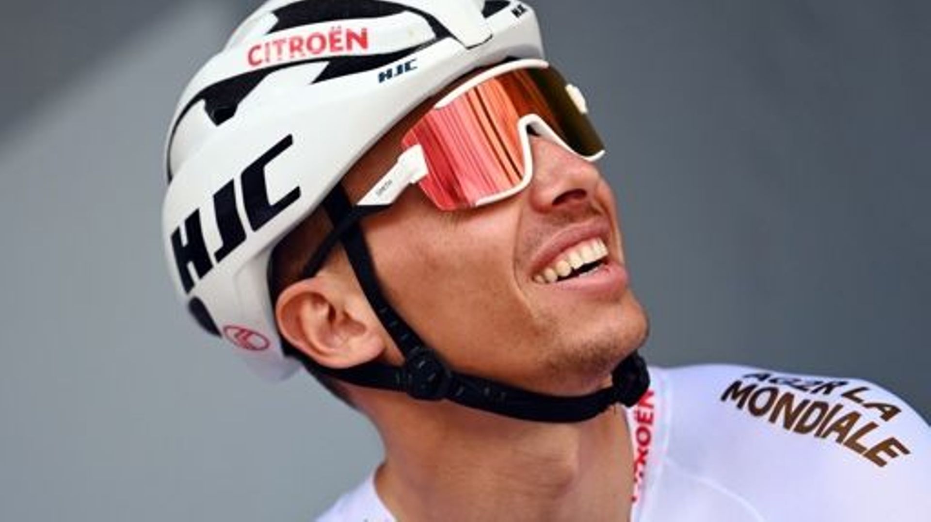 Belgian Oliver Naesen of AG2R Citroen pictured at the start of stage six of the Tour de France cycling race, a 220 km race from Binche, Belgium, to Longwy, France, on Thursday 07 July 2022. This year’s Tour de France takes place from 01 to 24 July 2022. B