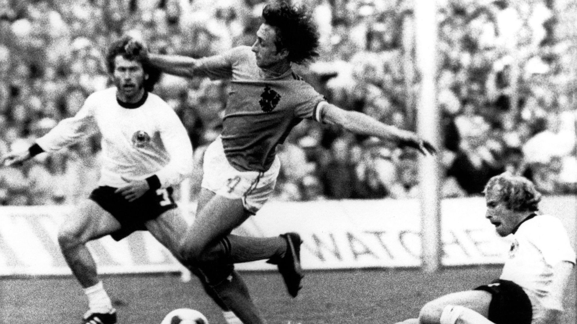 Johan Cruyff lors de la finale de la Coupe du Monde 74