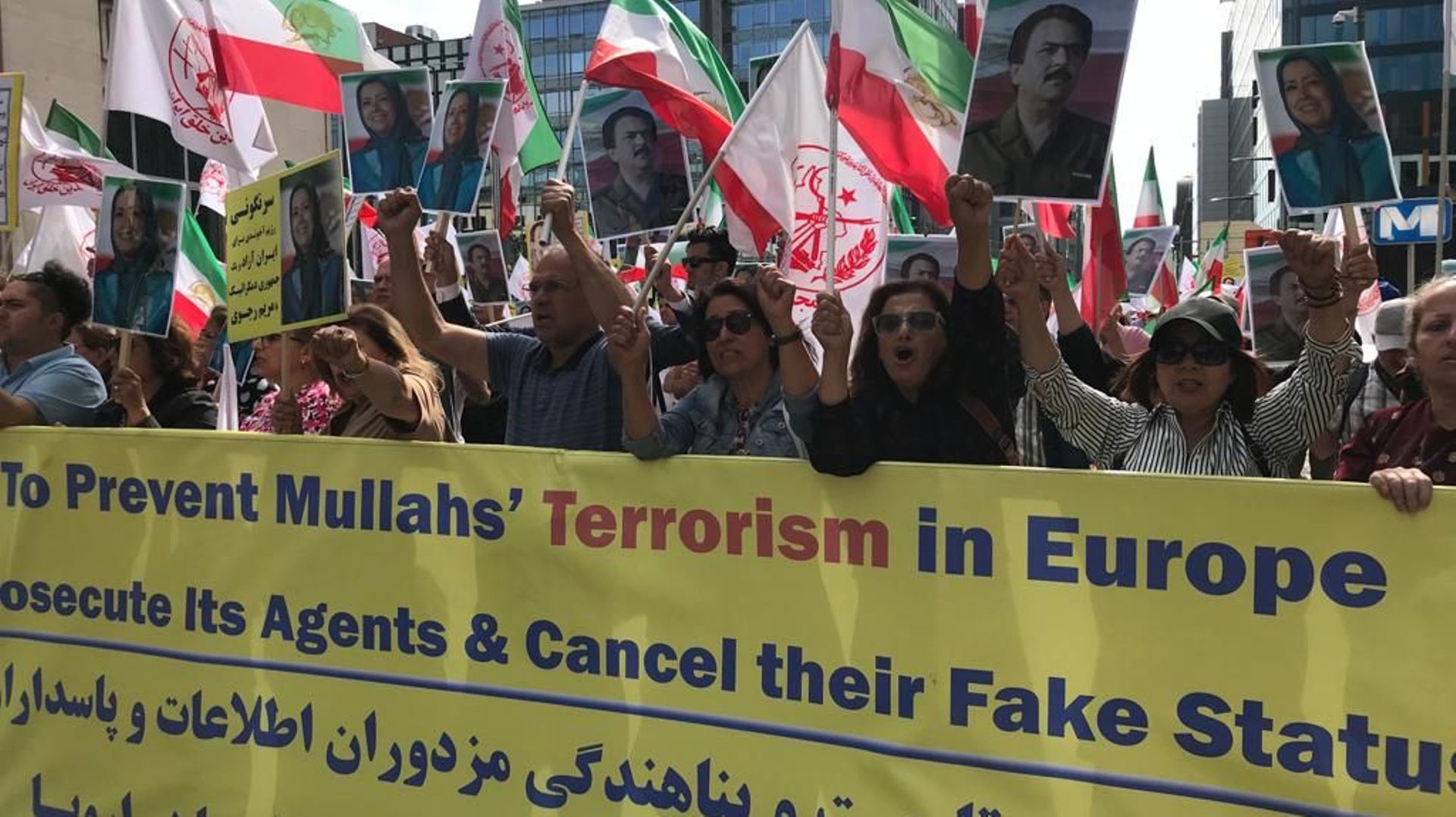 Des manifestants dénoncent le traité sur l’échange de prisonniers avec l’Iran à Bruxelles