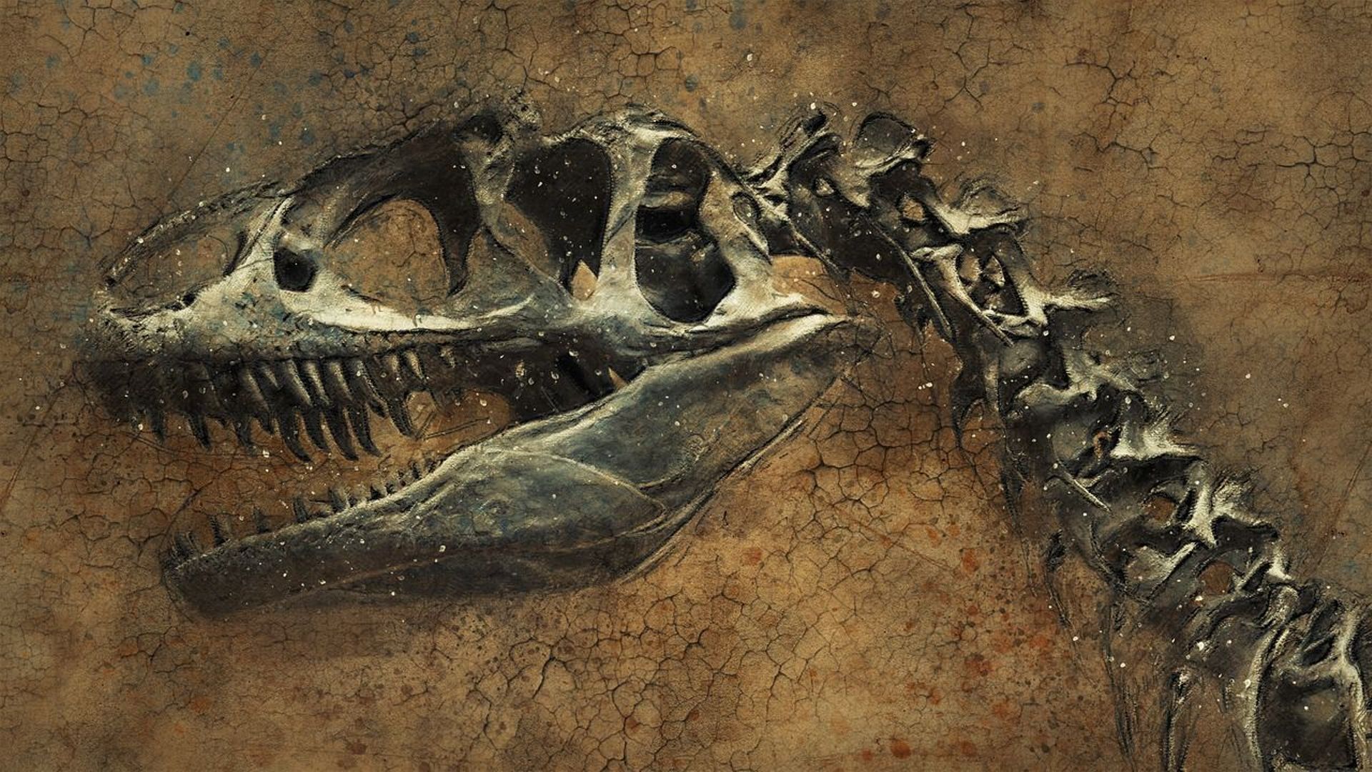 Un dinosaure fossilisé en pleine couvée