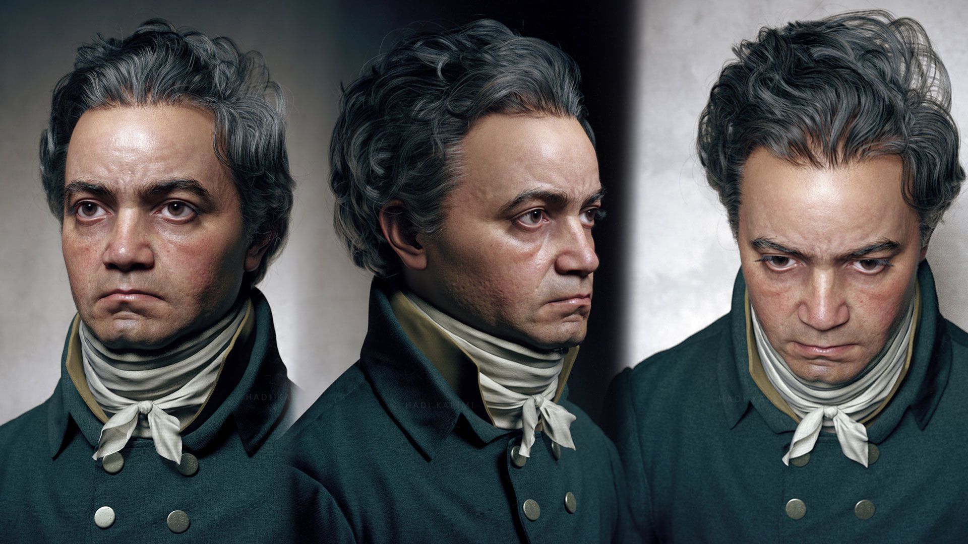 Un nouveau portrait de Beethoven, encore plus réaliste, réalisé par le plasticien Hadi Karimi