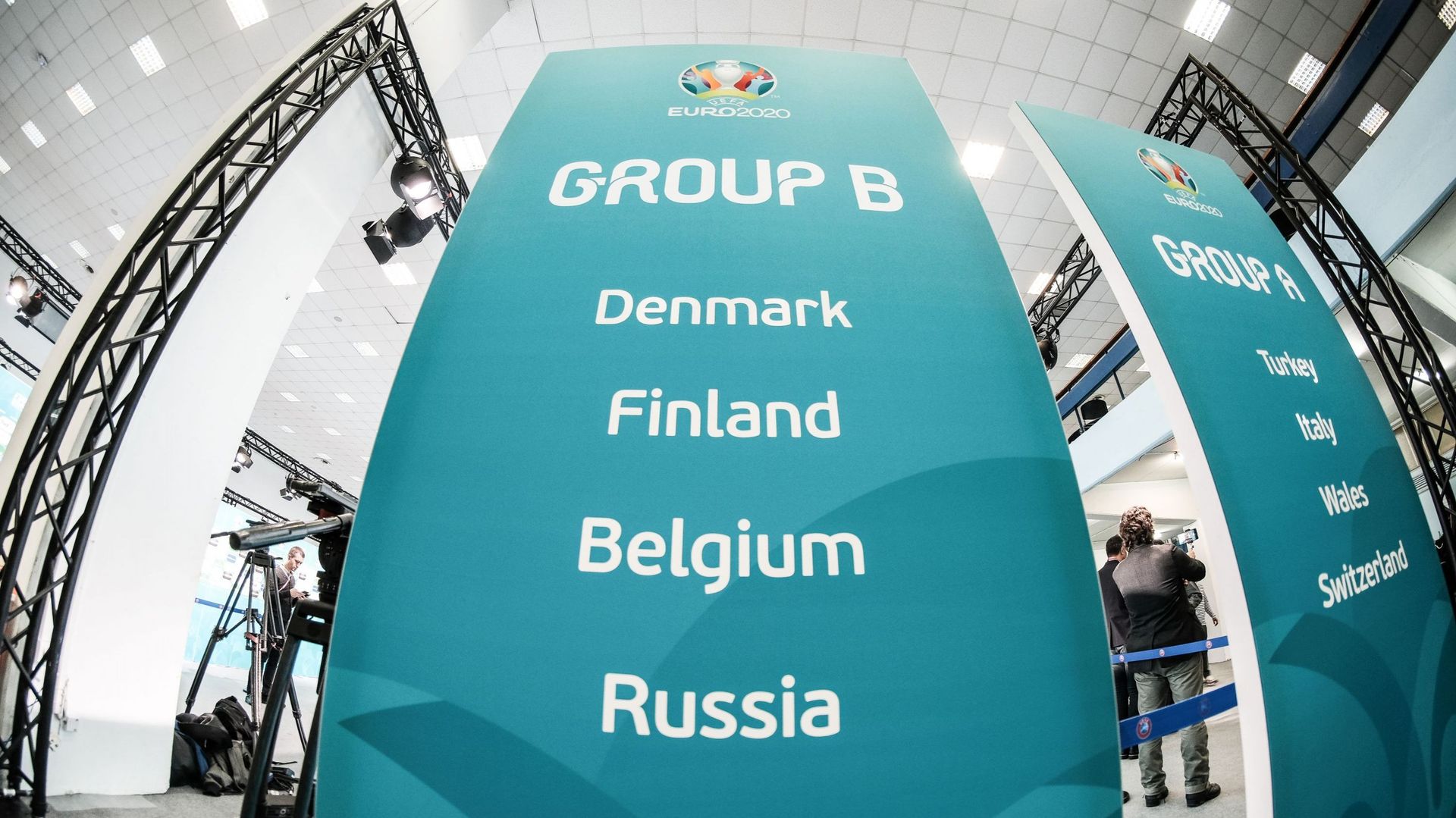 La Belgique affrontera le Danemark, la Finlande et la Russie dans les poules de l'Euro 2020
