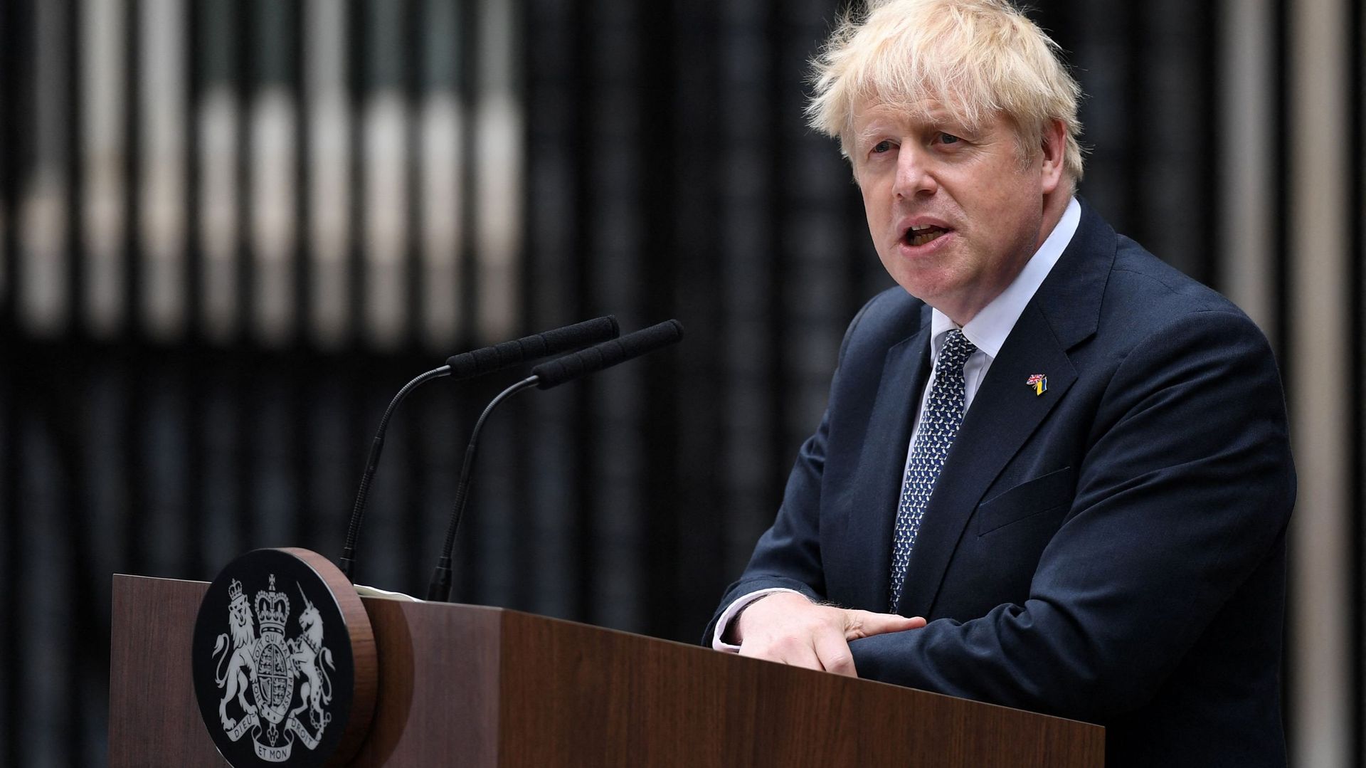 Le Premier ministre britannique Boris Johnson démissionne.
