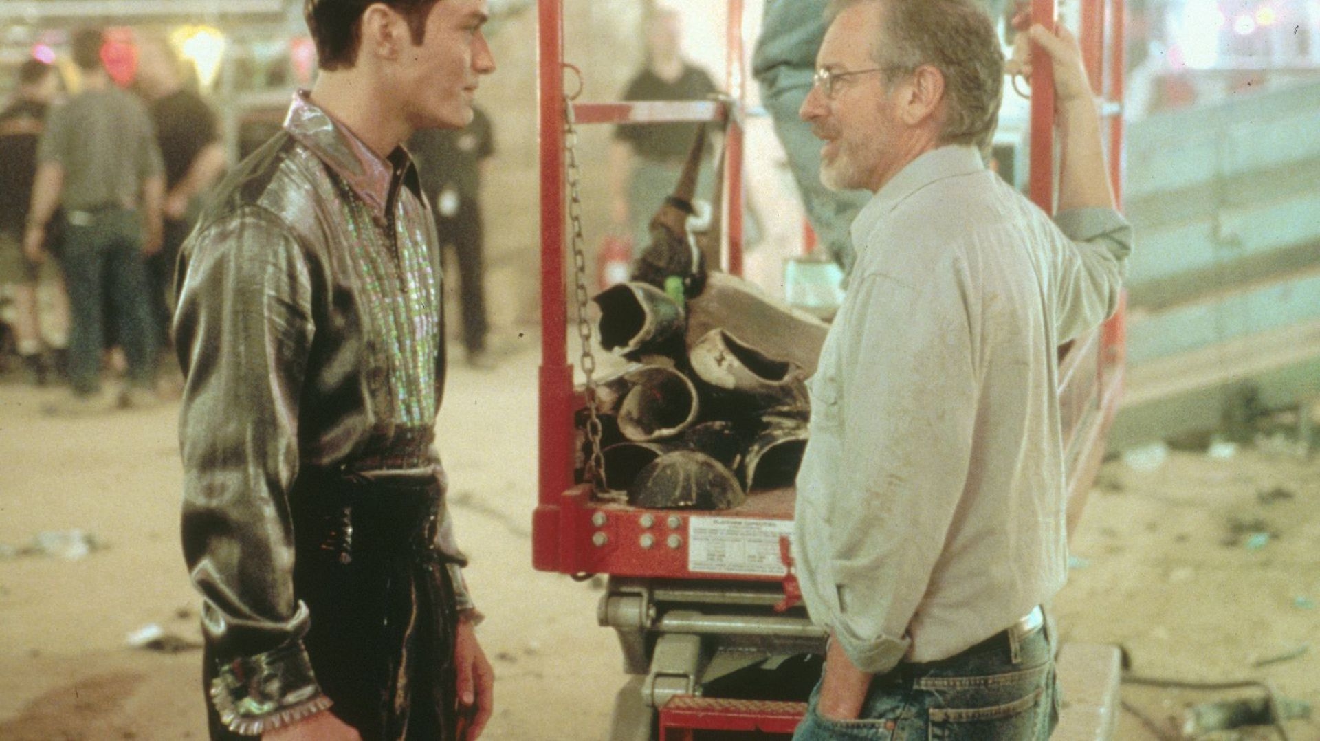 Steven Spielberg sur le tournage de "A.I. Intelligence artificielle"