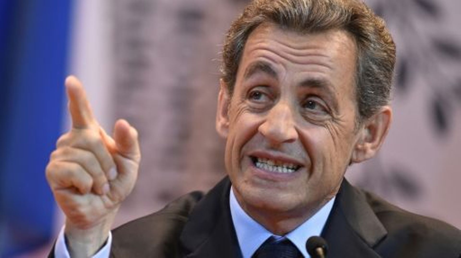 Nicolas Sarkozy lors d'un discours devant les étudiants du MGIMO, le 29 octobre 2015 à Moscou