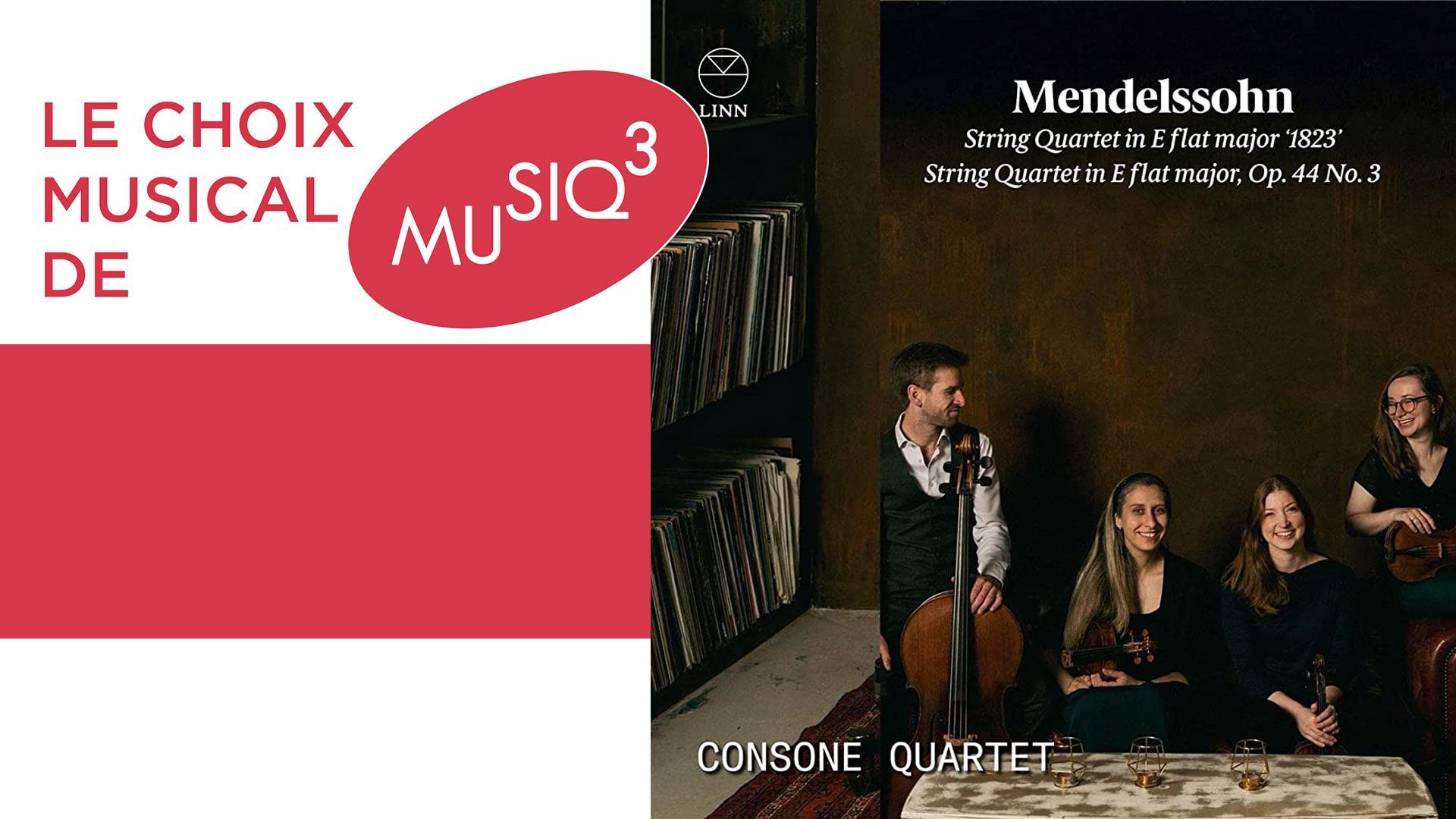 Le Consone Quartet met en évidence le quatuor en mi bémol majeur 1823 d'un jeune Felix Mendelssohn