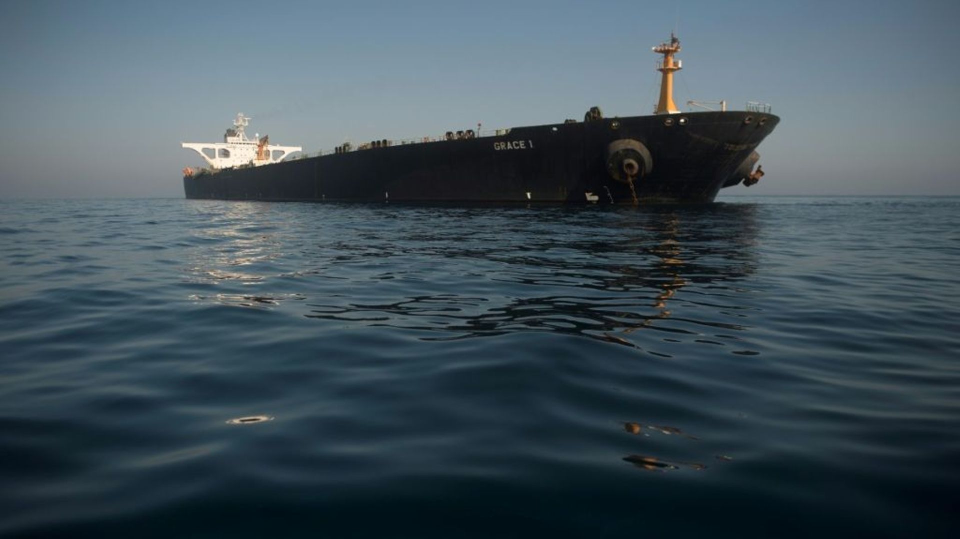 Le pétrolier Grace 1 au large de Gibraltar le 15 août 2019