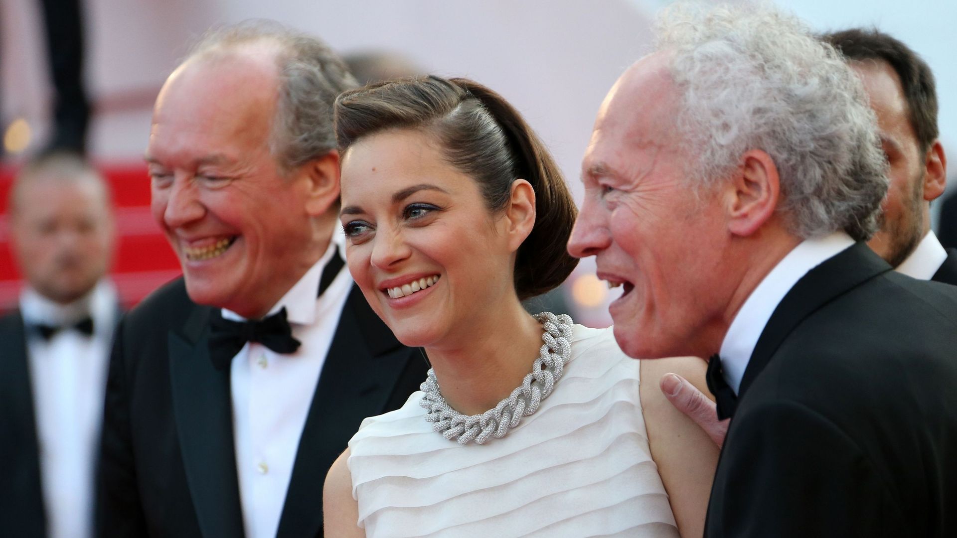 Luc et Jean-Pierre Dardenne venus présenter à Cannes, leur film "Deux jours, une nuit" avec Marion Cotillard