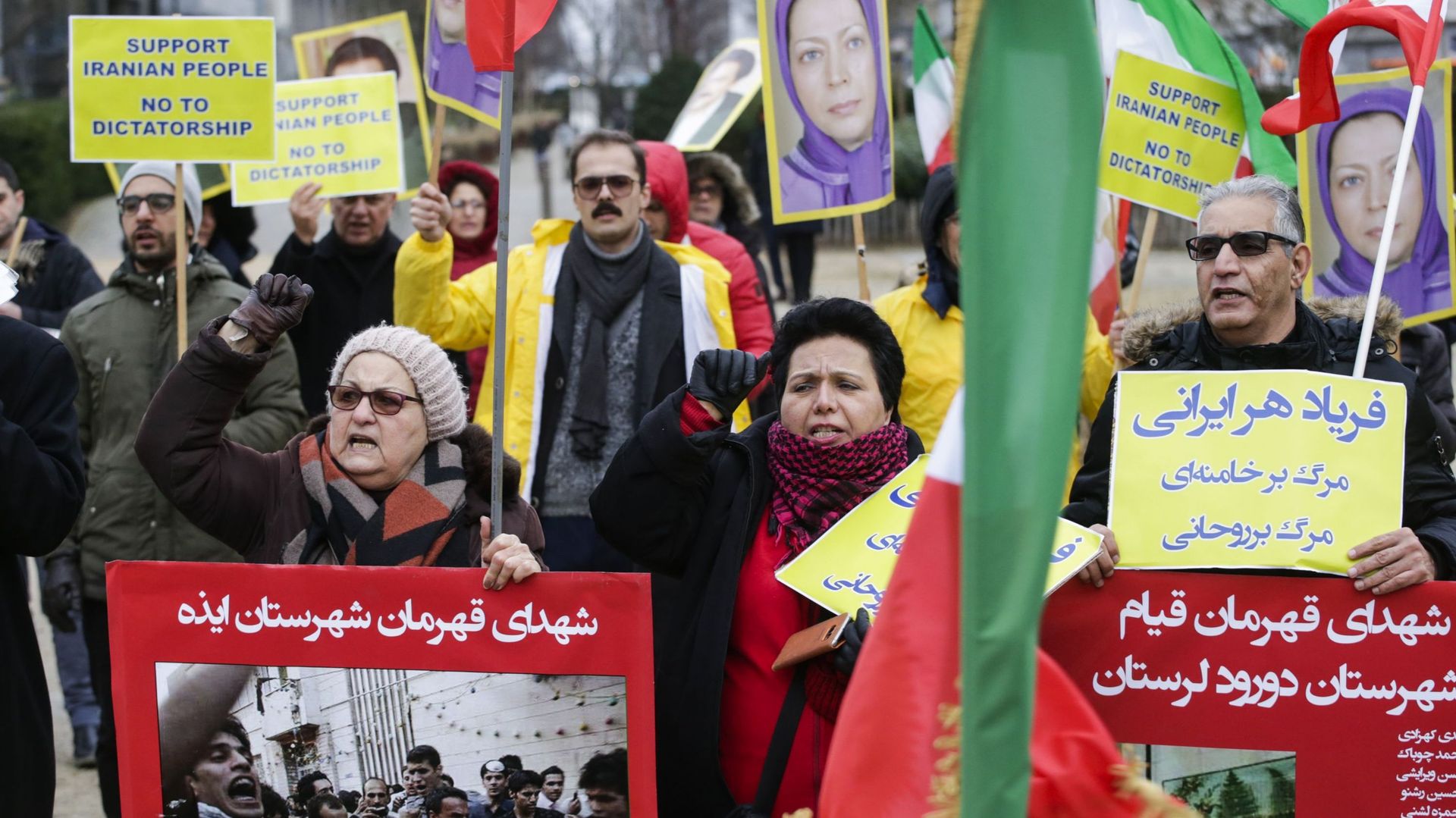 Bruxelles: rassemblement contre la répression des manifestations en Iran