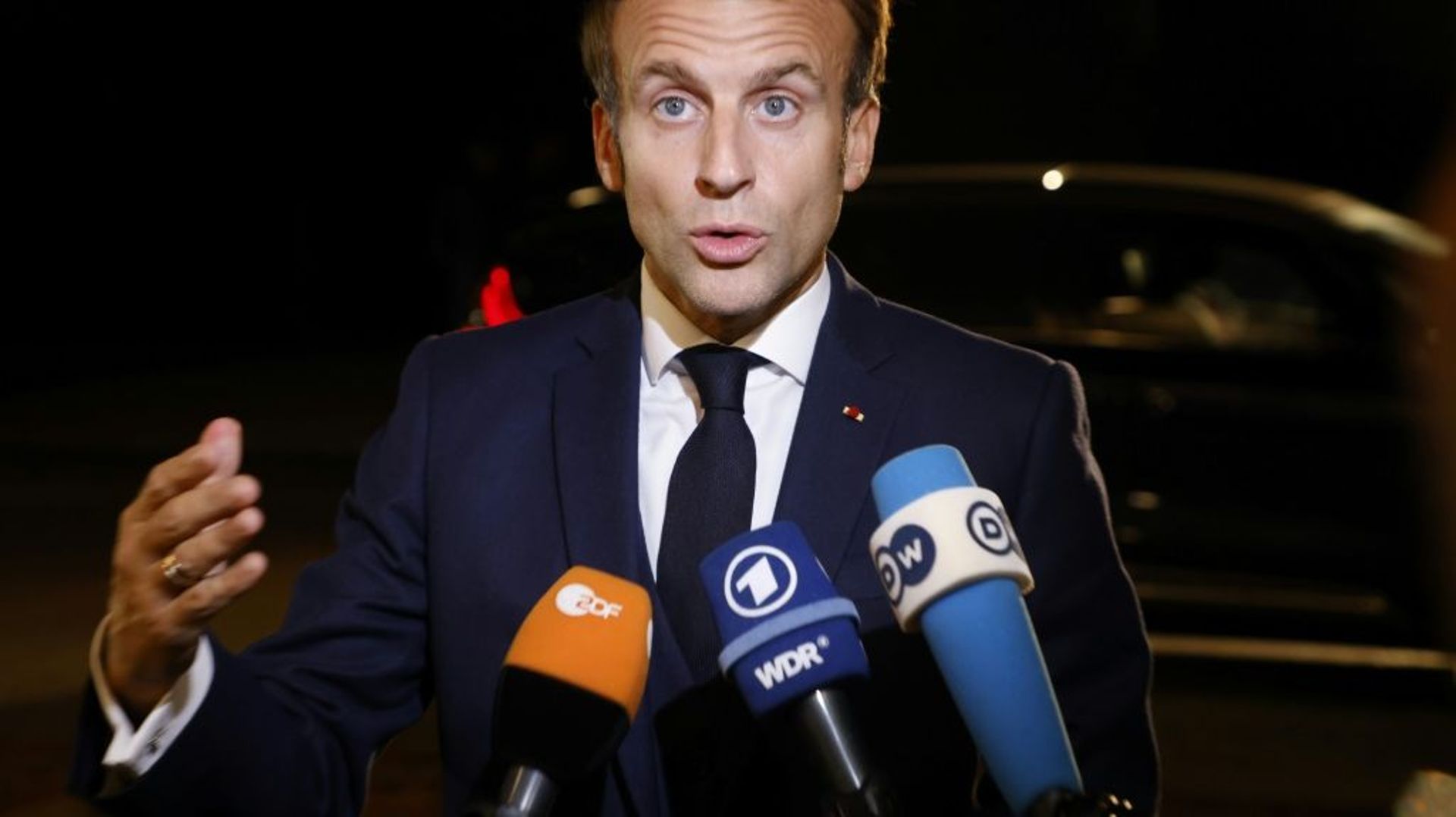 Le président français Emmanuel Macron au sommet informel de l'UE à Brdo, en Slovénie, le 5 octobre 2021