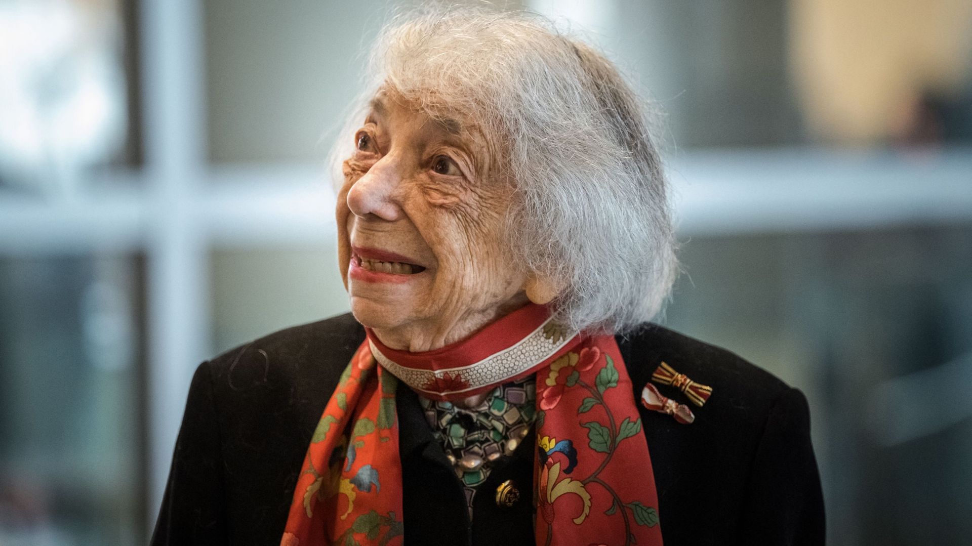 Margot Friedlander, 101 ans, survivante de l’Holocauste, est vue lors de la cérémonie annuelle à la mémoire des victimes et des survivants de l’Holocauste dans la salle plénière du Bundestag, la chambre basse du parlement allemand, à Berlin, le 27 janvier