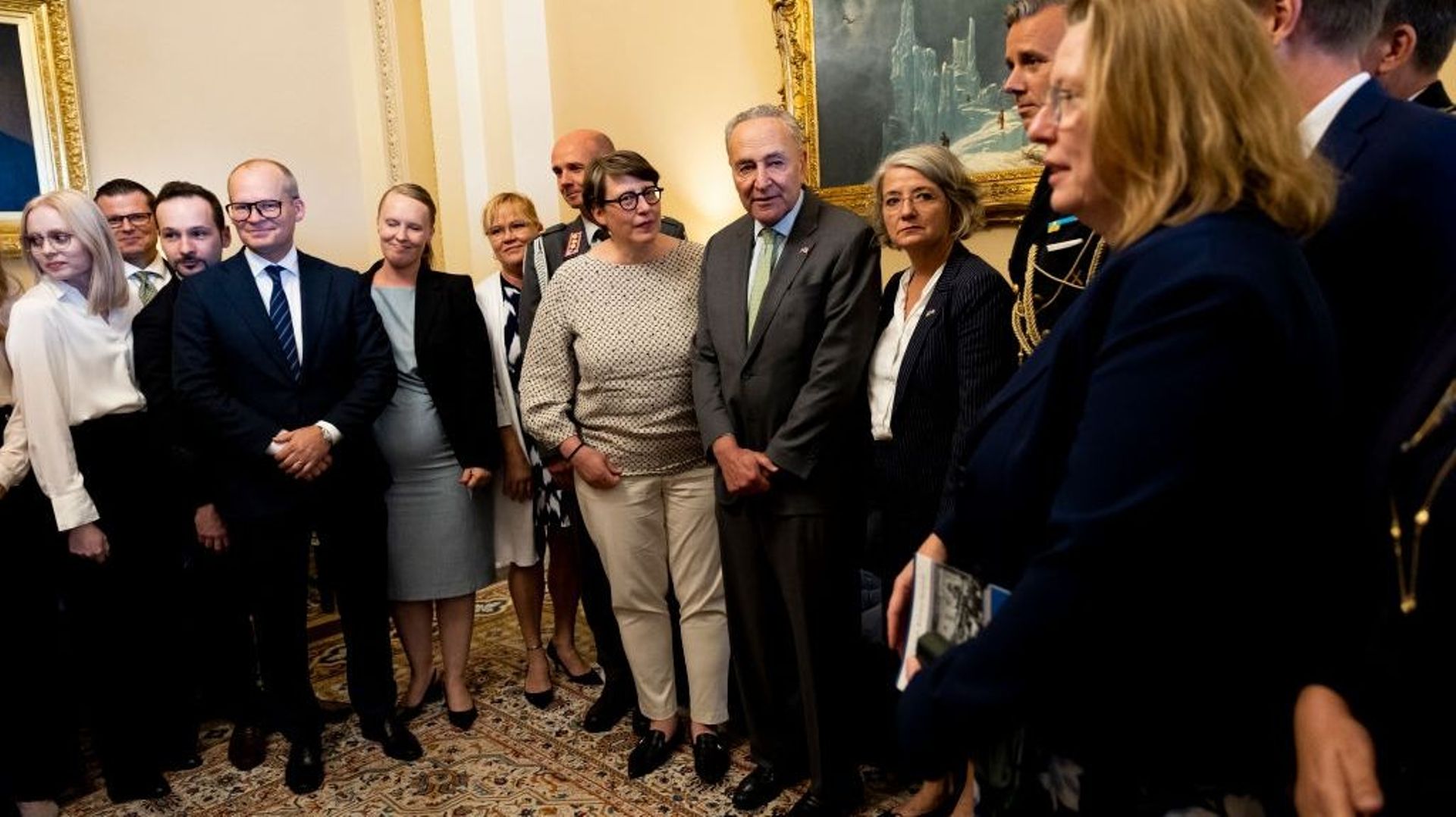 Les délégations suédoises et finlandaises reçues au Sénat américain