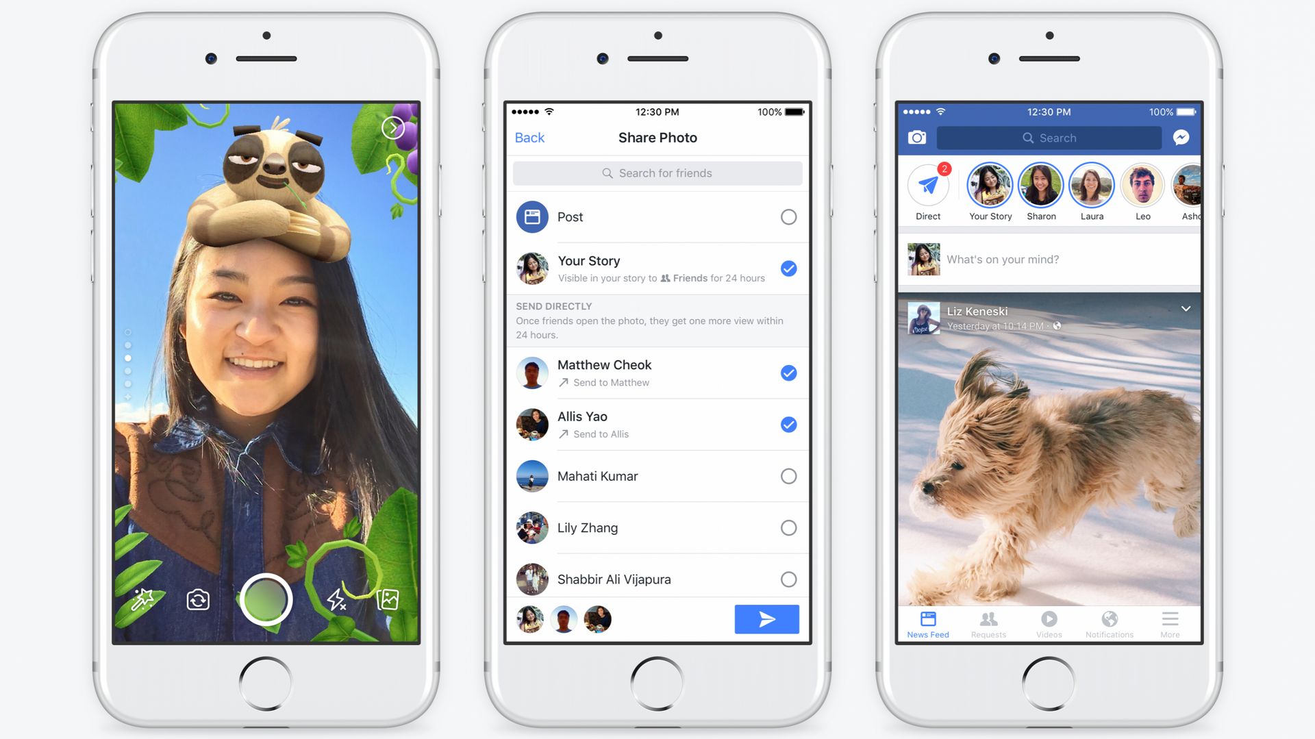 Facebook cherche à fusionner ses stories