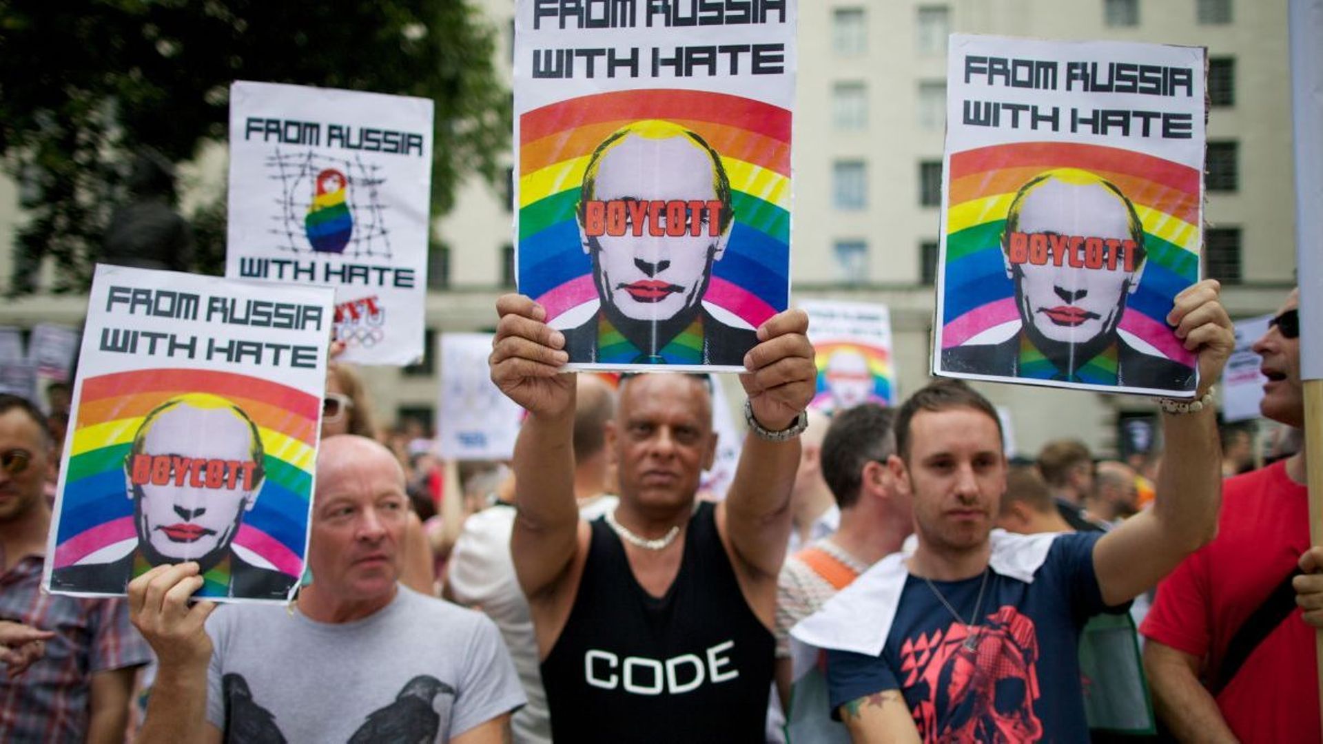 Vladimir Poutine est  pour certains le symbole de l’homophobie russe.