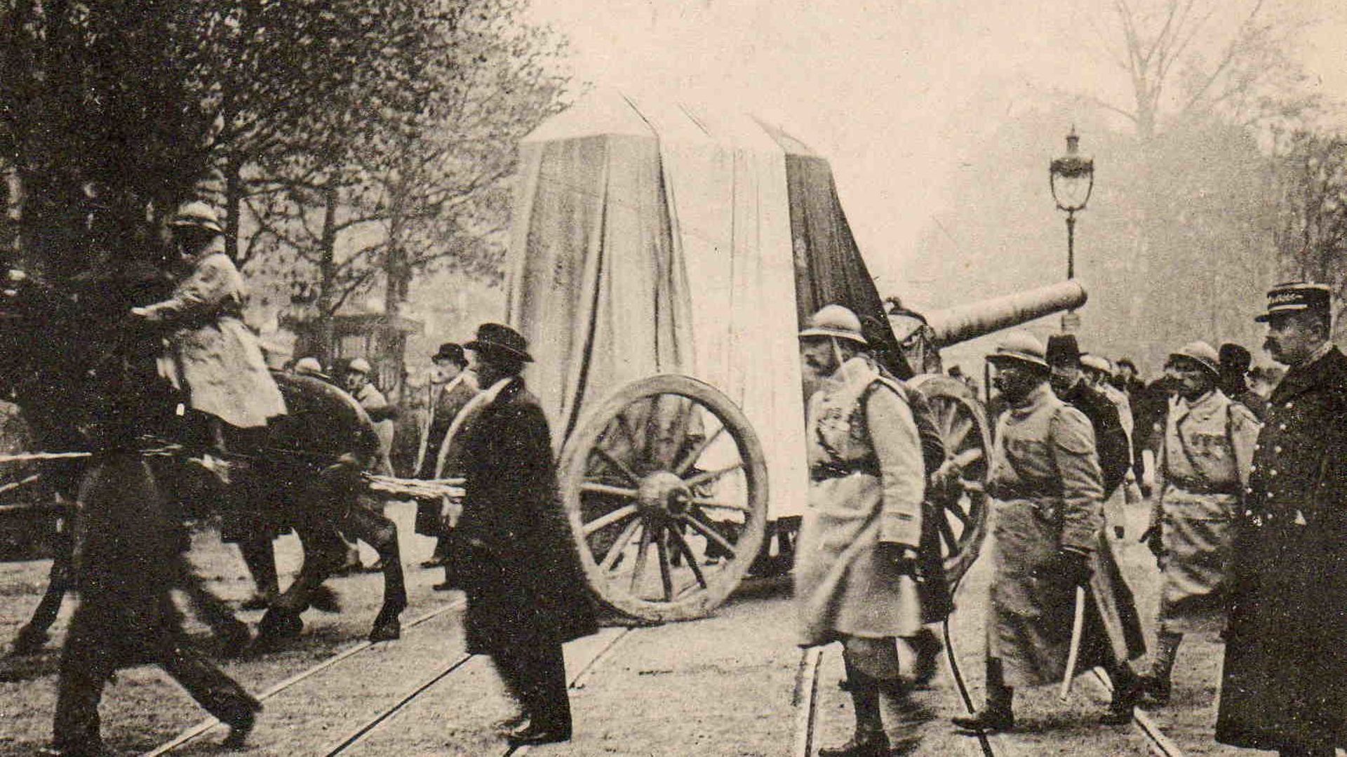 Enterrement du soldat inconnu à Paris, carte postale, Geneanet