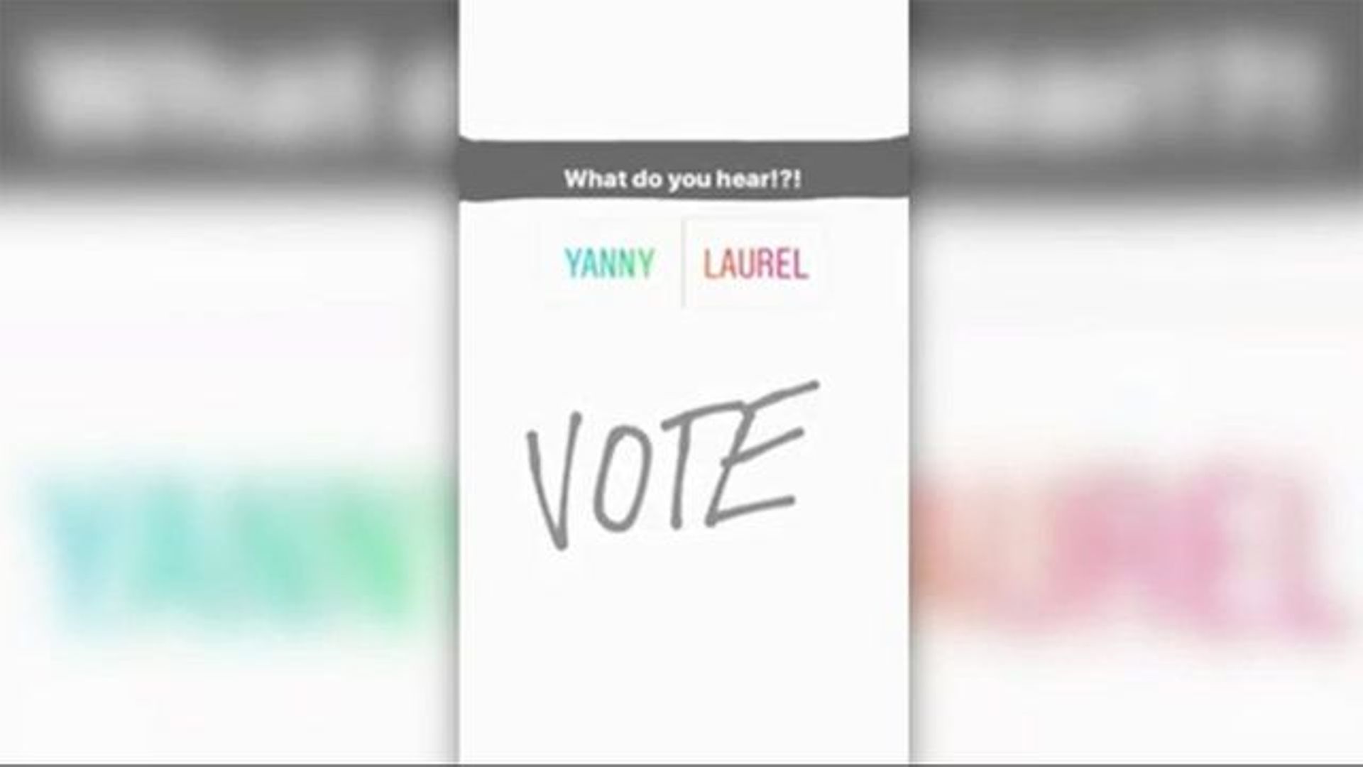 Et vous? Vous entendez Yanny ou Laurel?