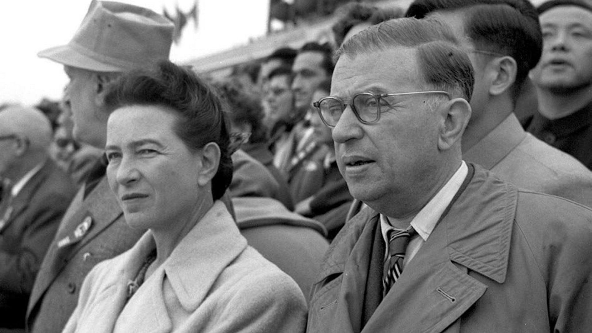 Simone de Beauvoir et Jean-Paul Sartre en 1955 à Pékin