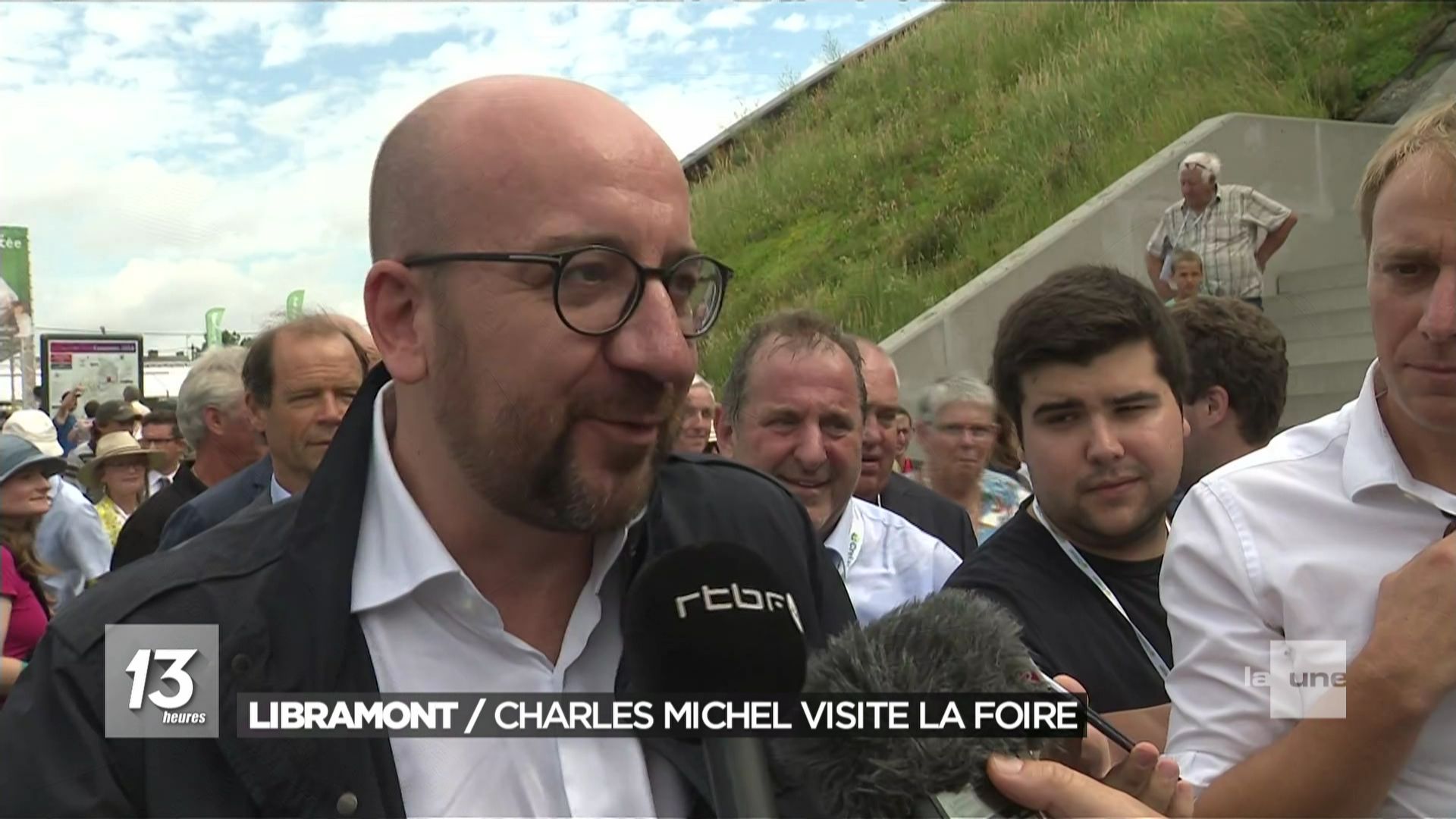 Charles Michel, en famille à Libramont, soutient la Foire et les agriculteurs