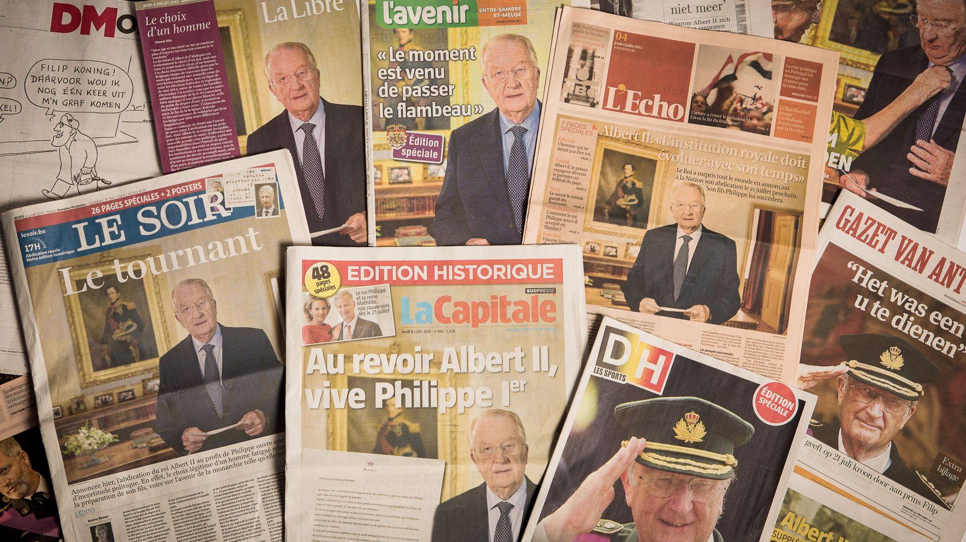 Nouvelles baisses des ventes de journaux quotidiens belges