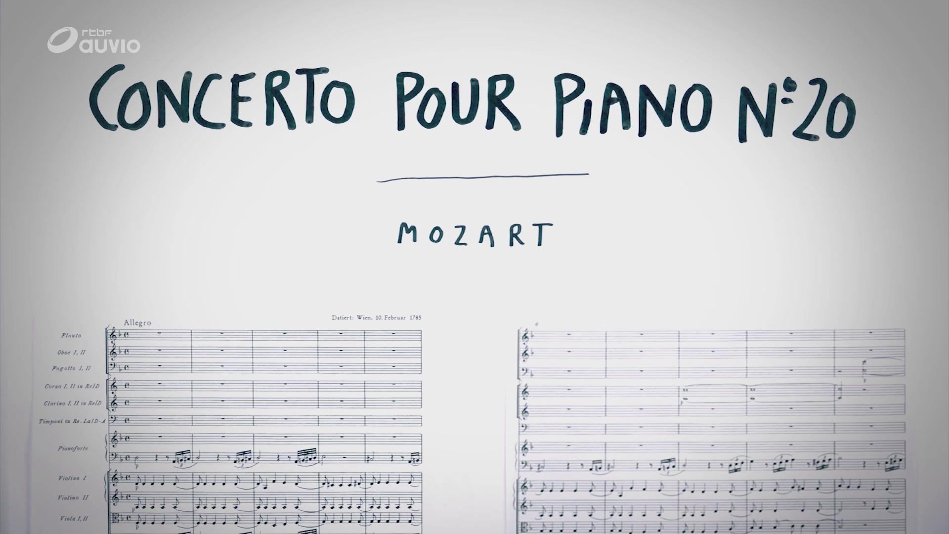 Je Sais Pas Vous : Mozart, le Concerto pour piano n° 20 en ré mineur