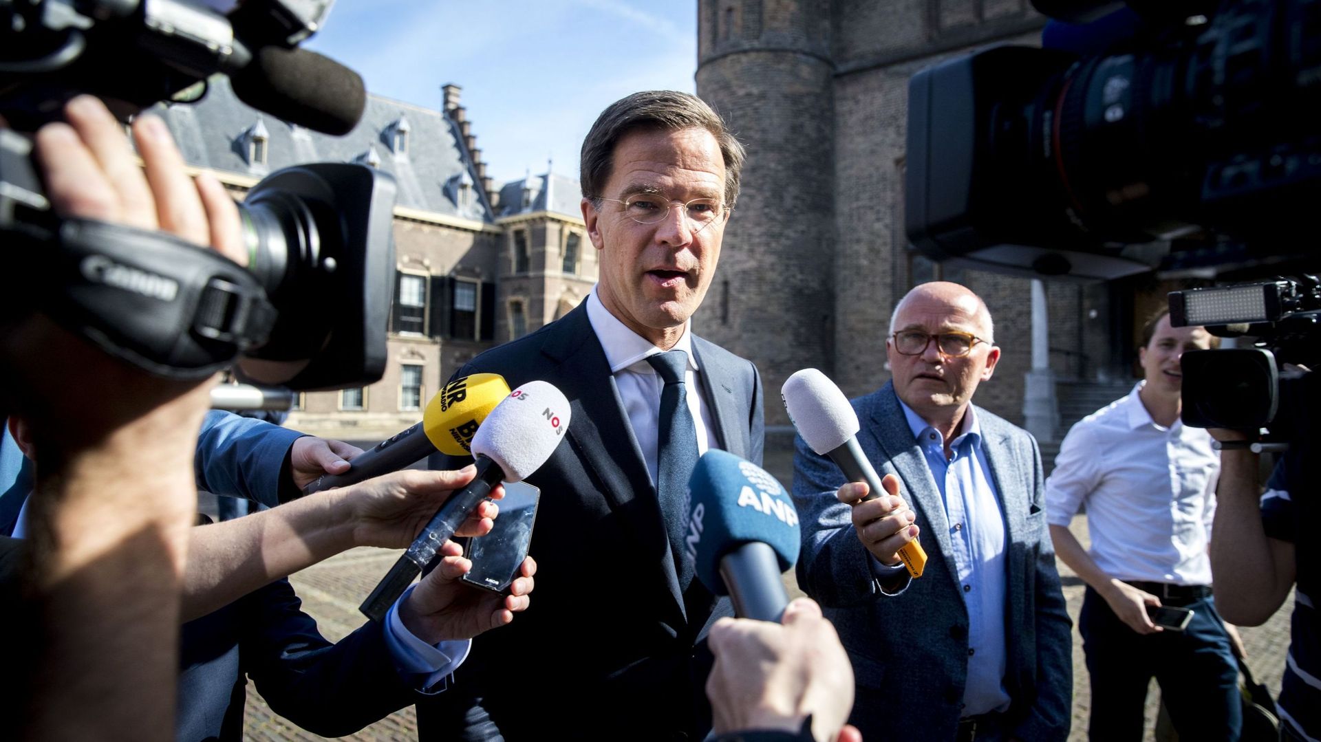 Le Premier ministre sortant Mark Rutte, arrivé en tête avec 33 sièges