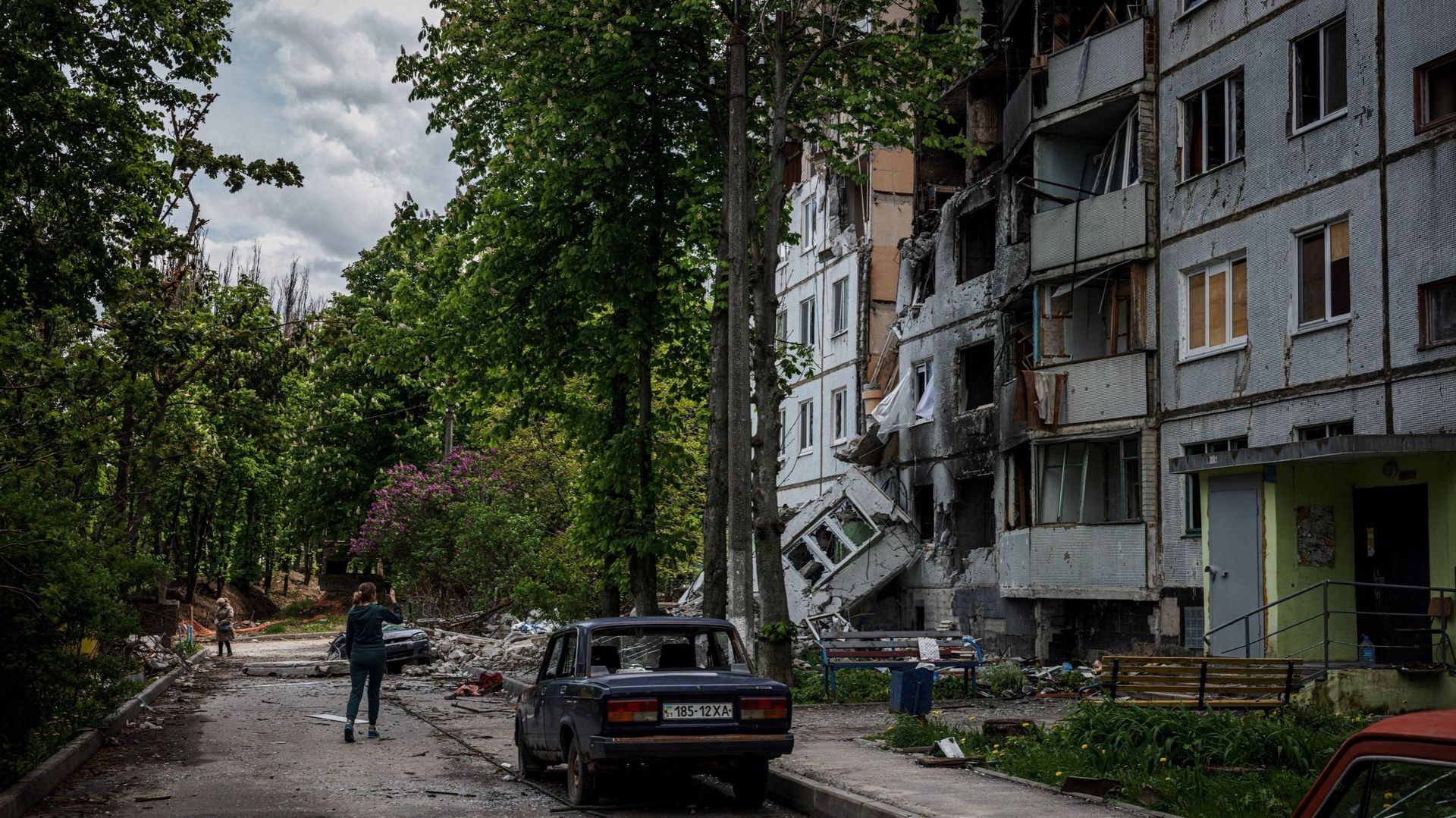 Les dégâts dans la ville de Kharkiv ce dimanche